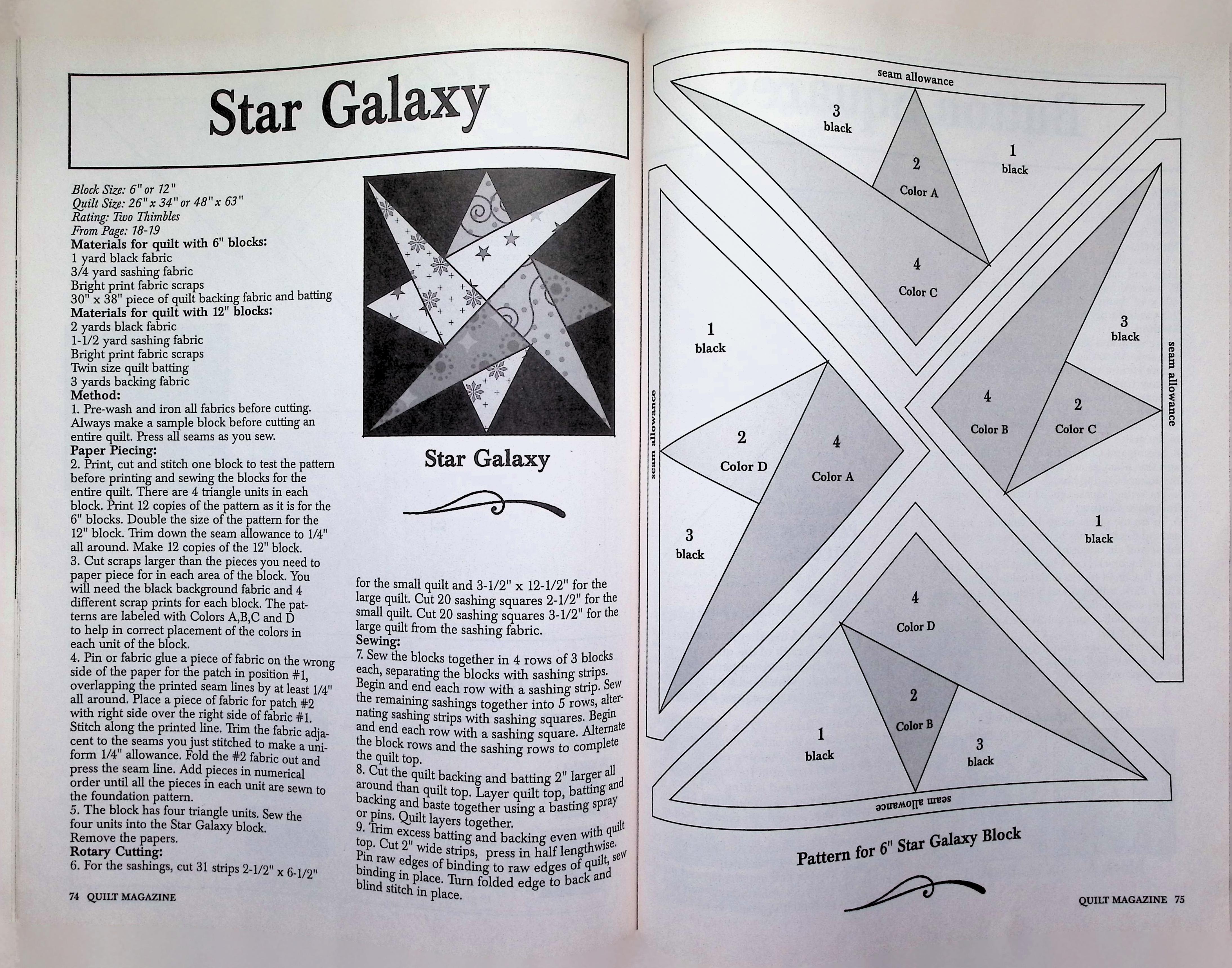 Quilt Magazine Summer 2003 - Coffee Mug Quilt Cover — image 4