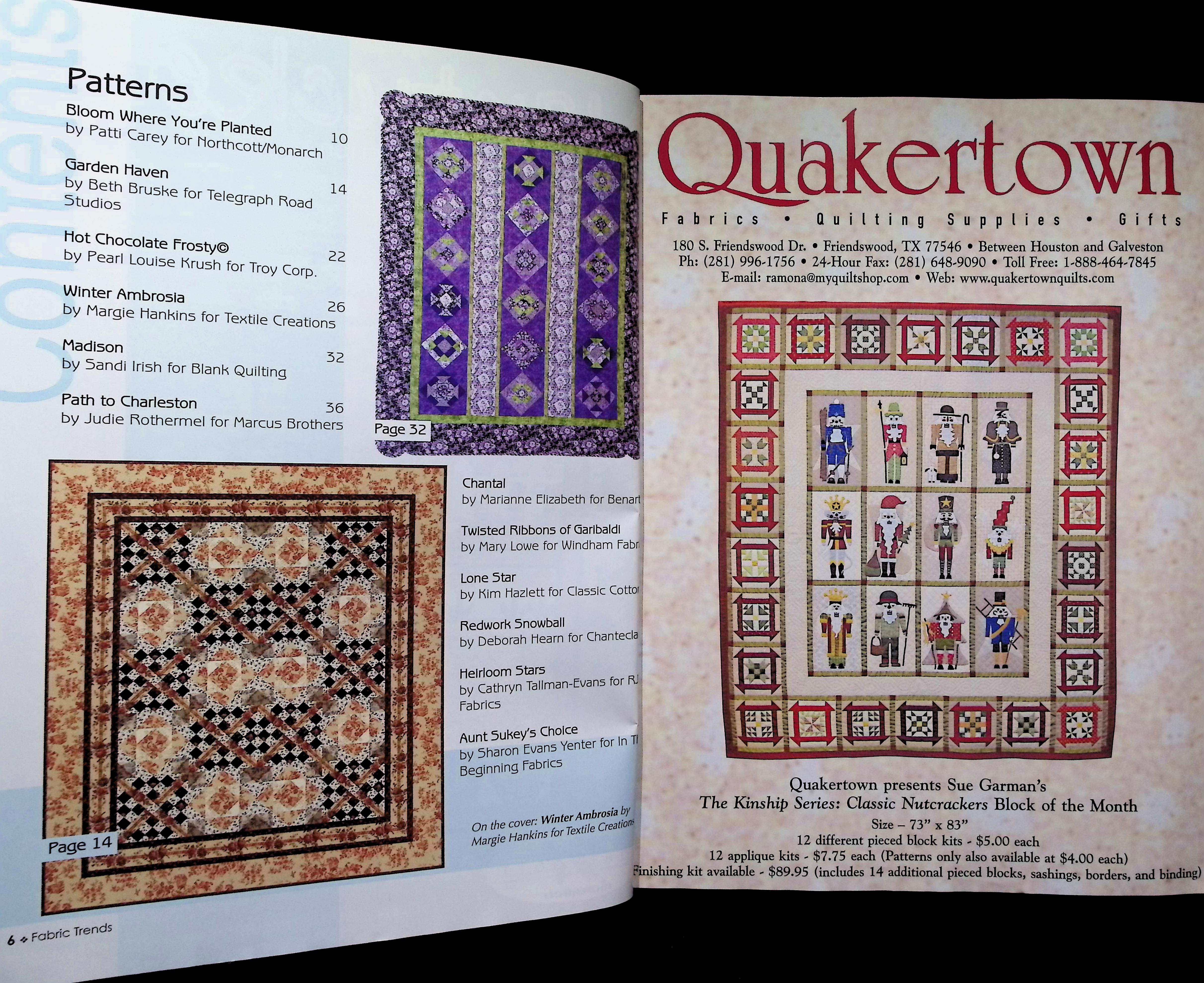 Fabric Trends Magazine Winter 2006 Quilting & Fabric Arts — image 2