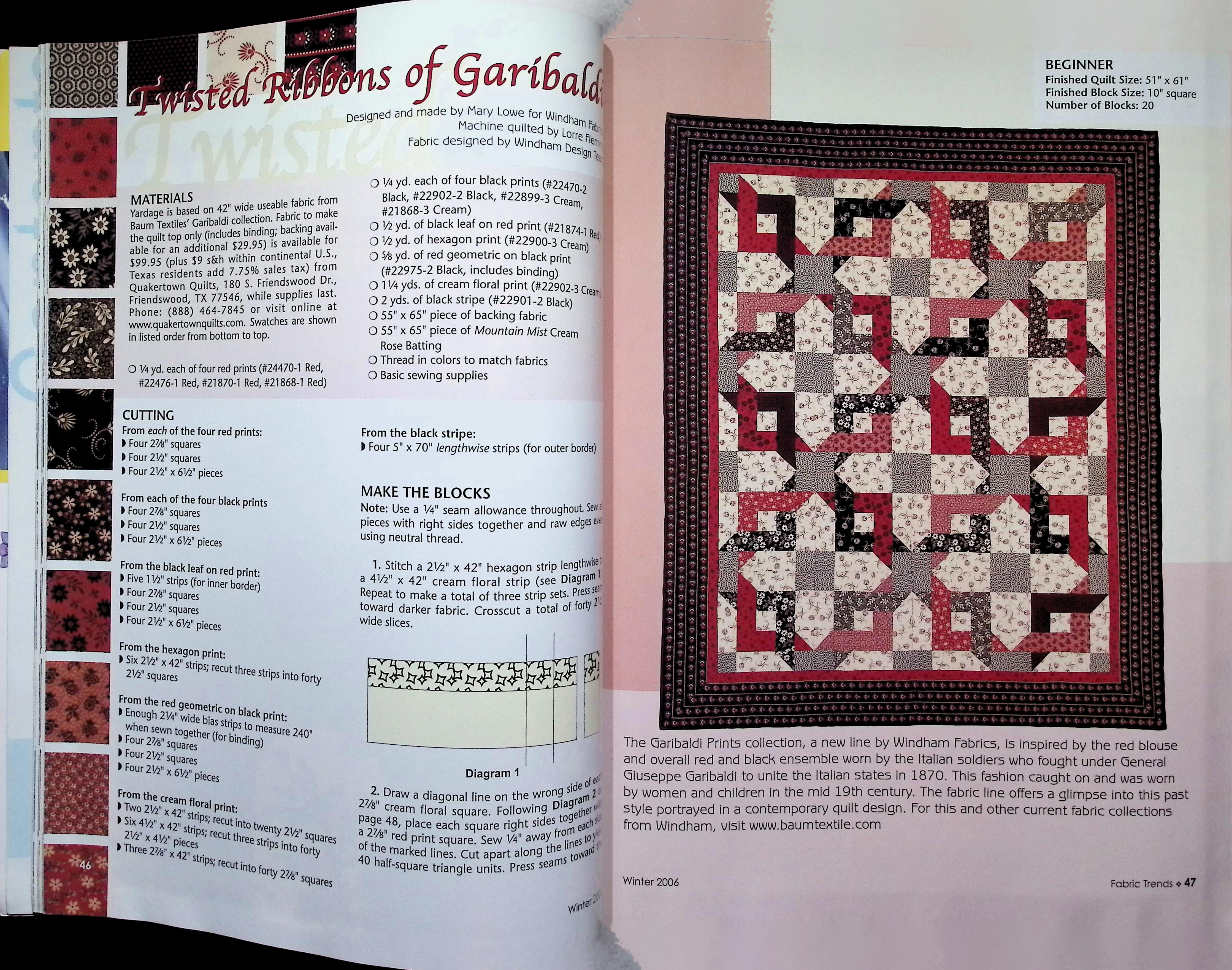 Fabric Trends Magazine Winter 2006 Quilting & Fabric Arts — image 3