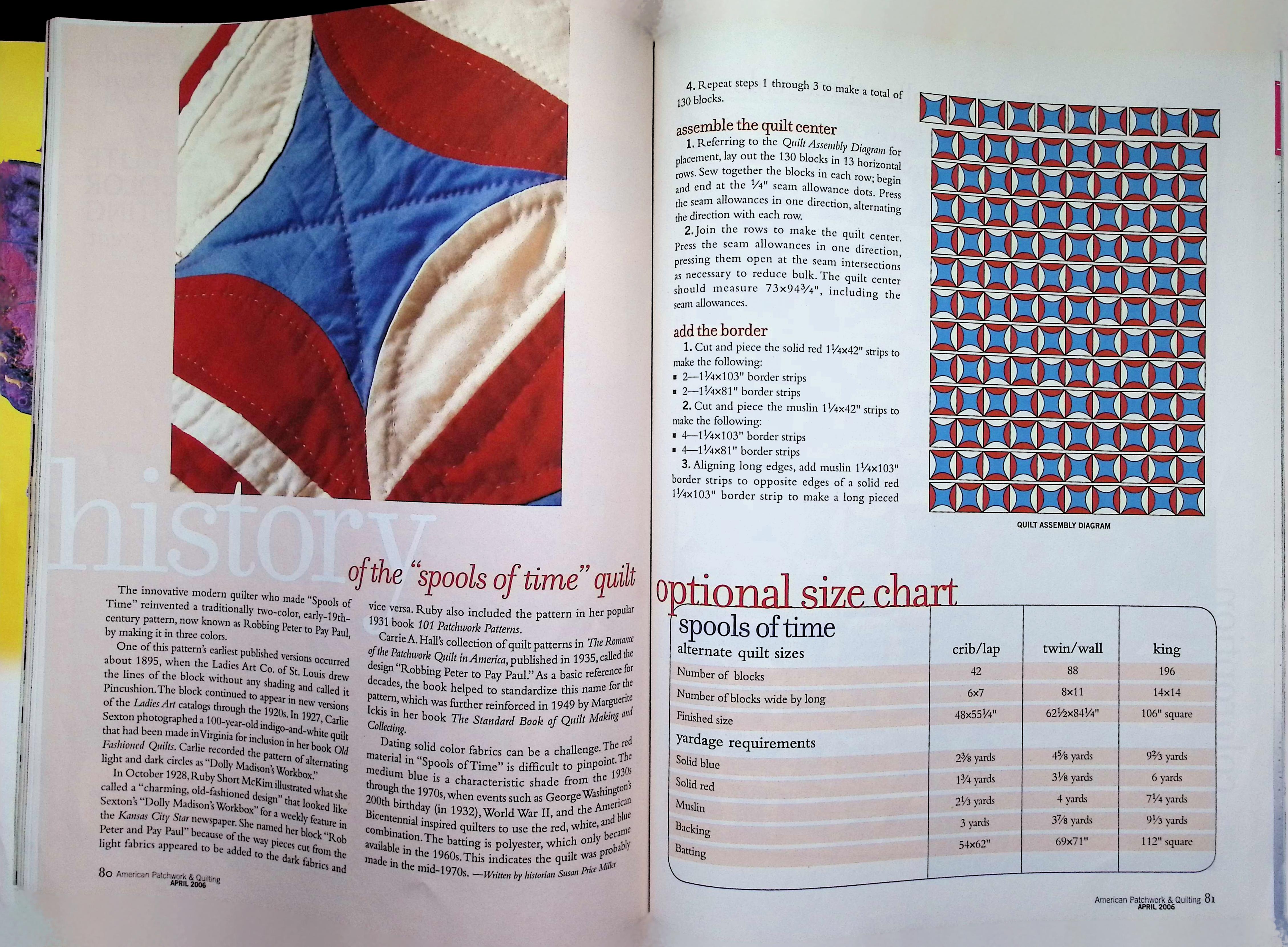 American Patchwork & Quilting, Walled Garden Quilt, Apr 2006 — image 4