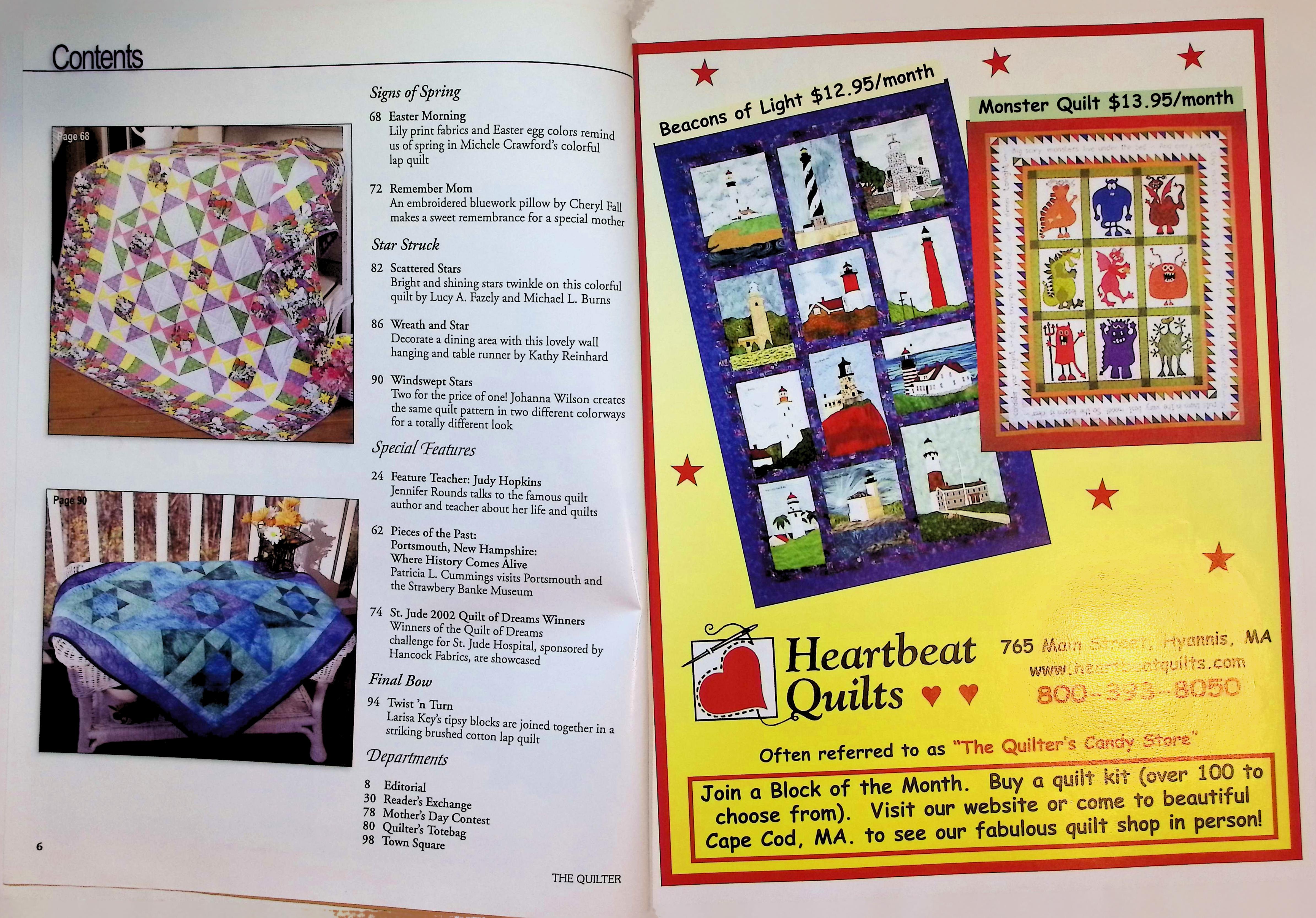 The Quilter Magazine May 2003 Twist 'n Turn Quilt — image 2
