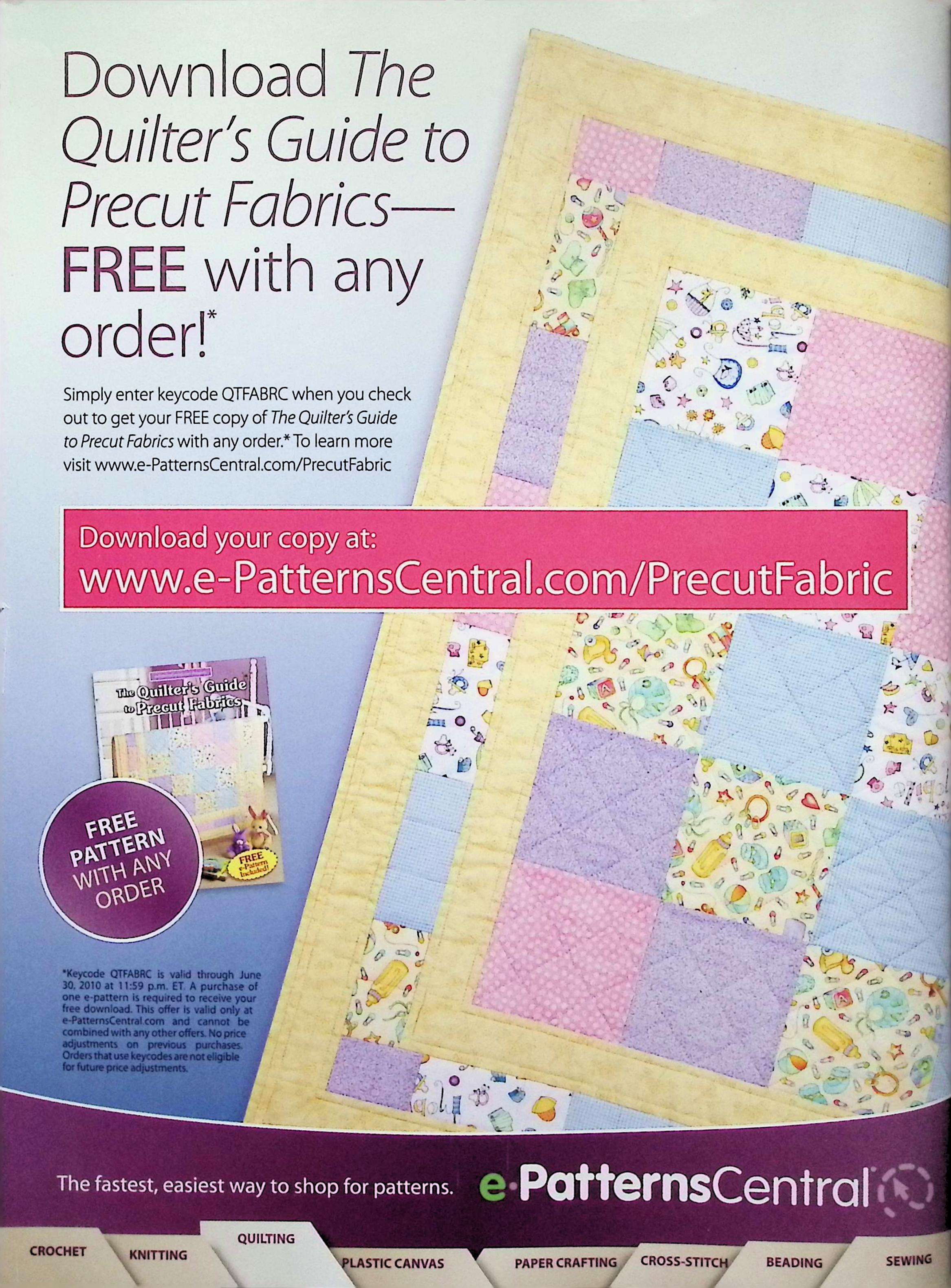 Quilter's World Feb 2010 Modern Baby Quilt Magazine — image 5