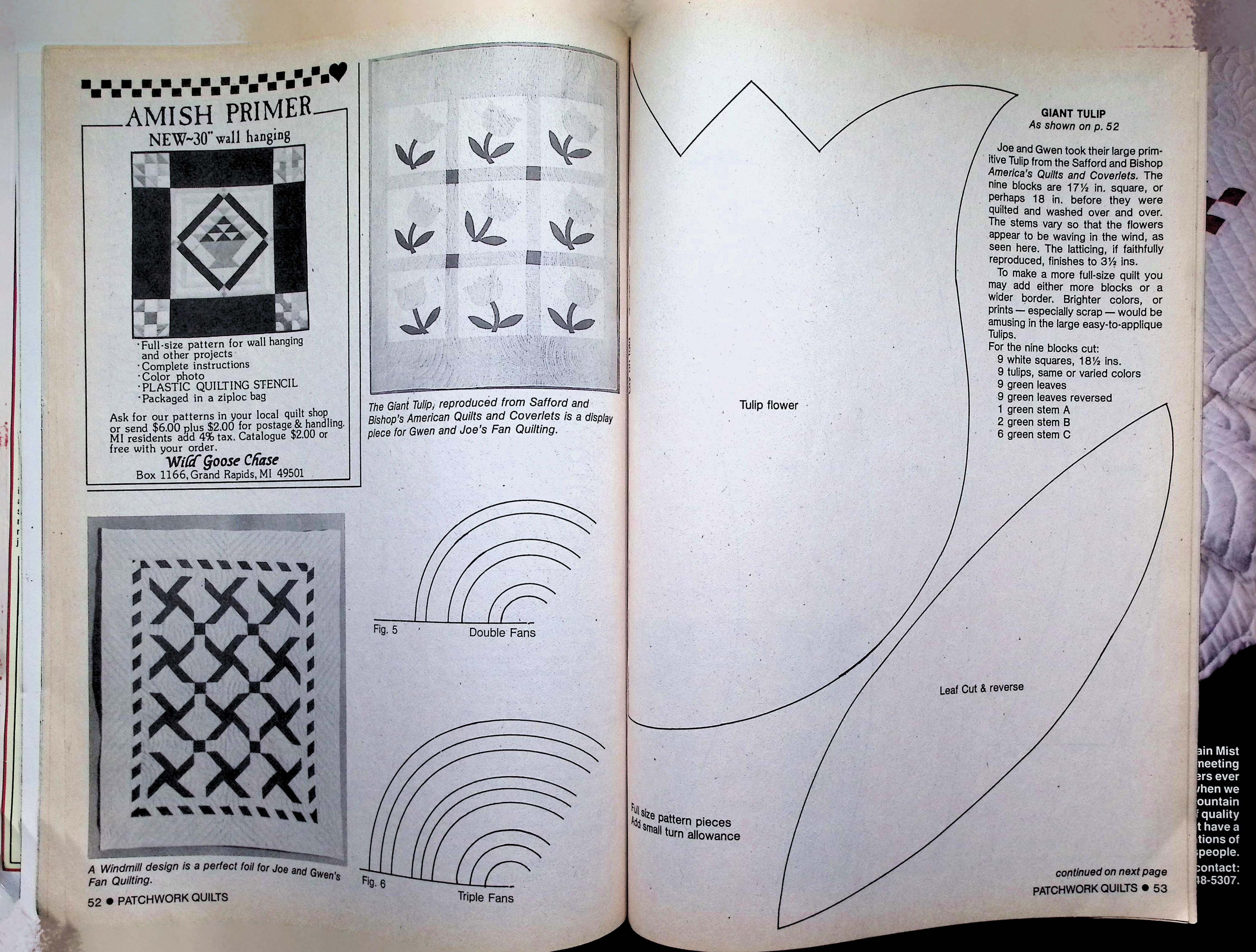 Lady's Circle Patchwork Quilts Floral Applique Quilt 1986 — image 4