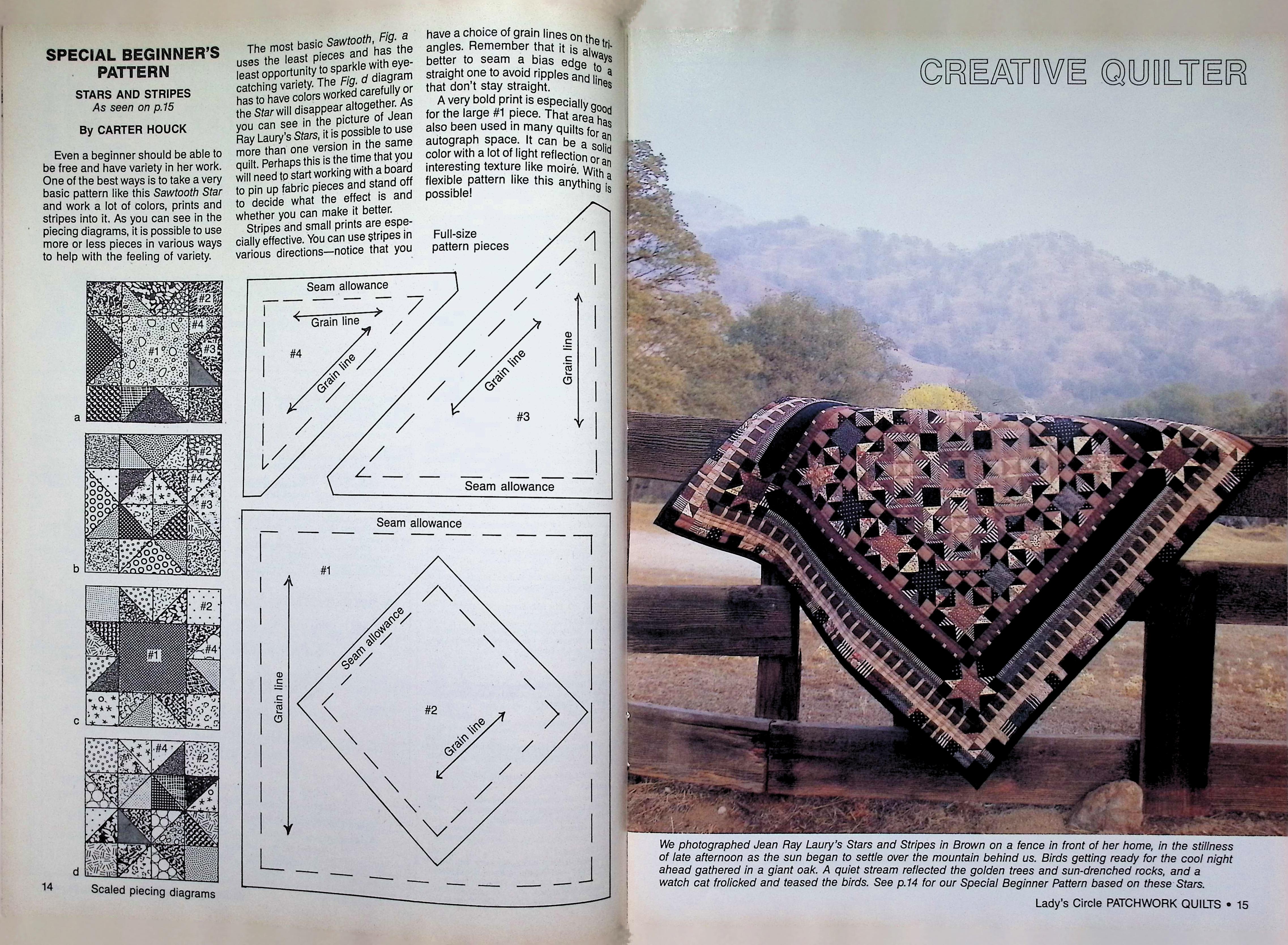Lady's Circle Patchwork Quilts California Quilts 1991 — image 2