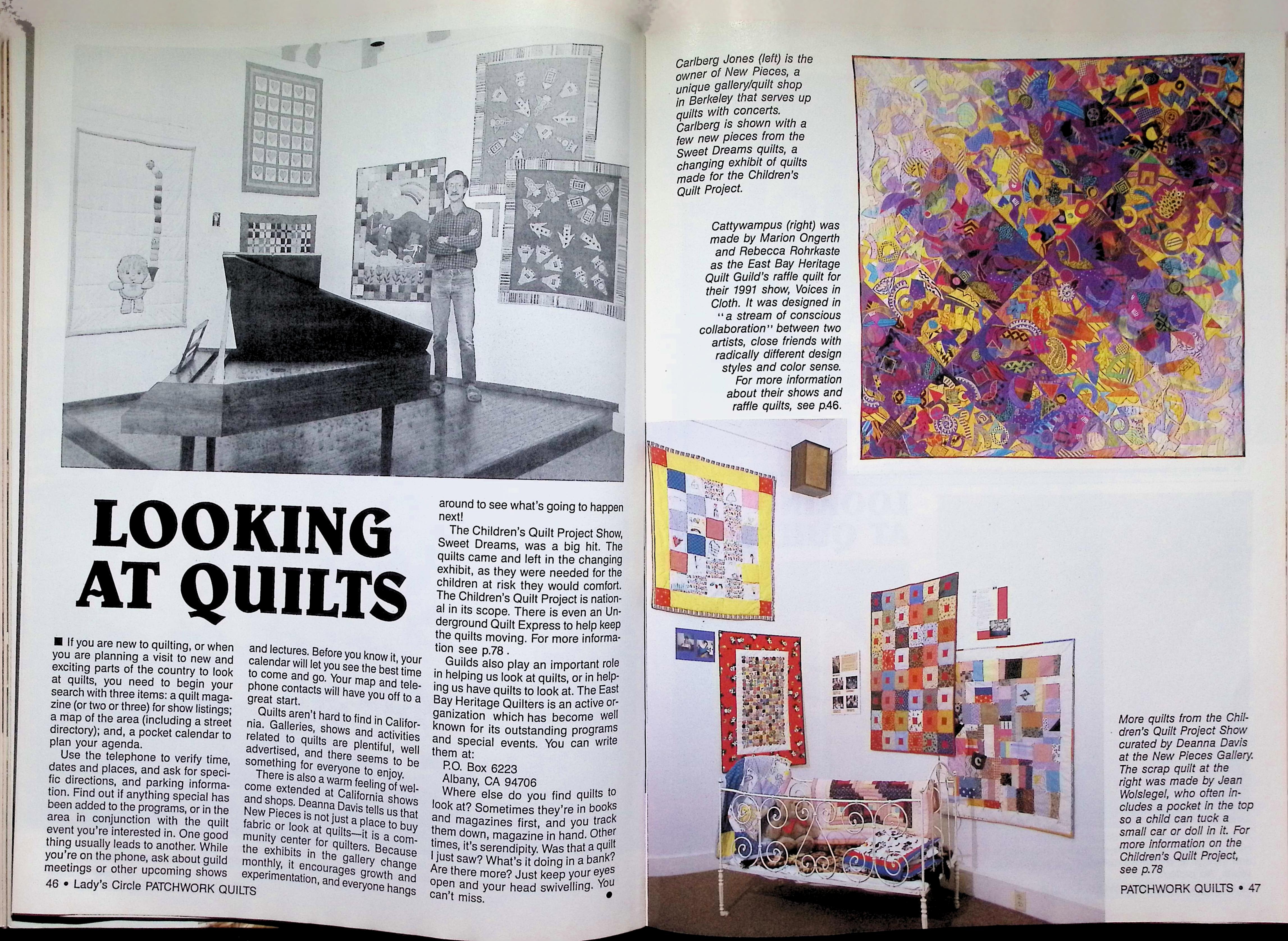 Lady's Circle Patchwork Quilts California Quilts 1991 — image 4