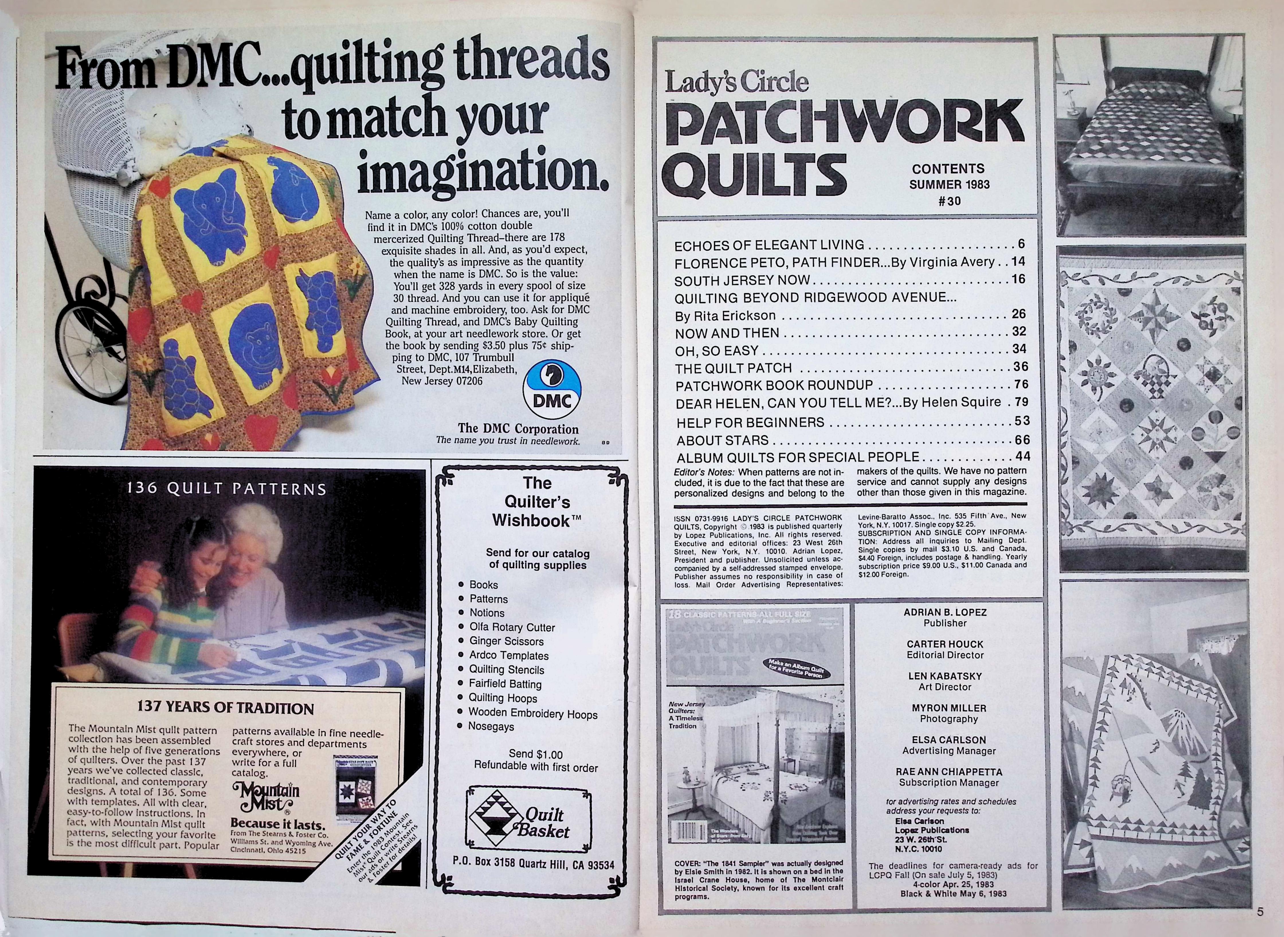 Lady's Circle Patchwork Quilts Summer '83 Album Quilt — image 2