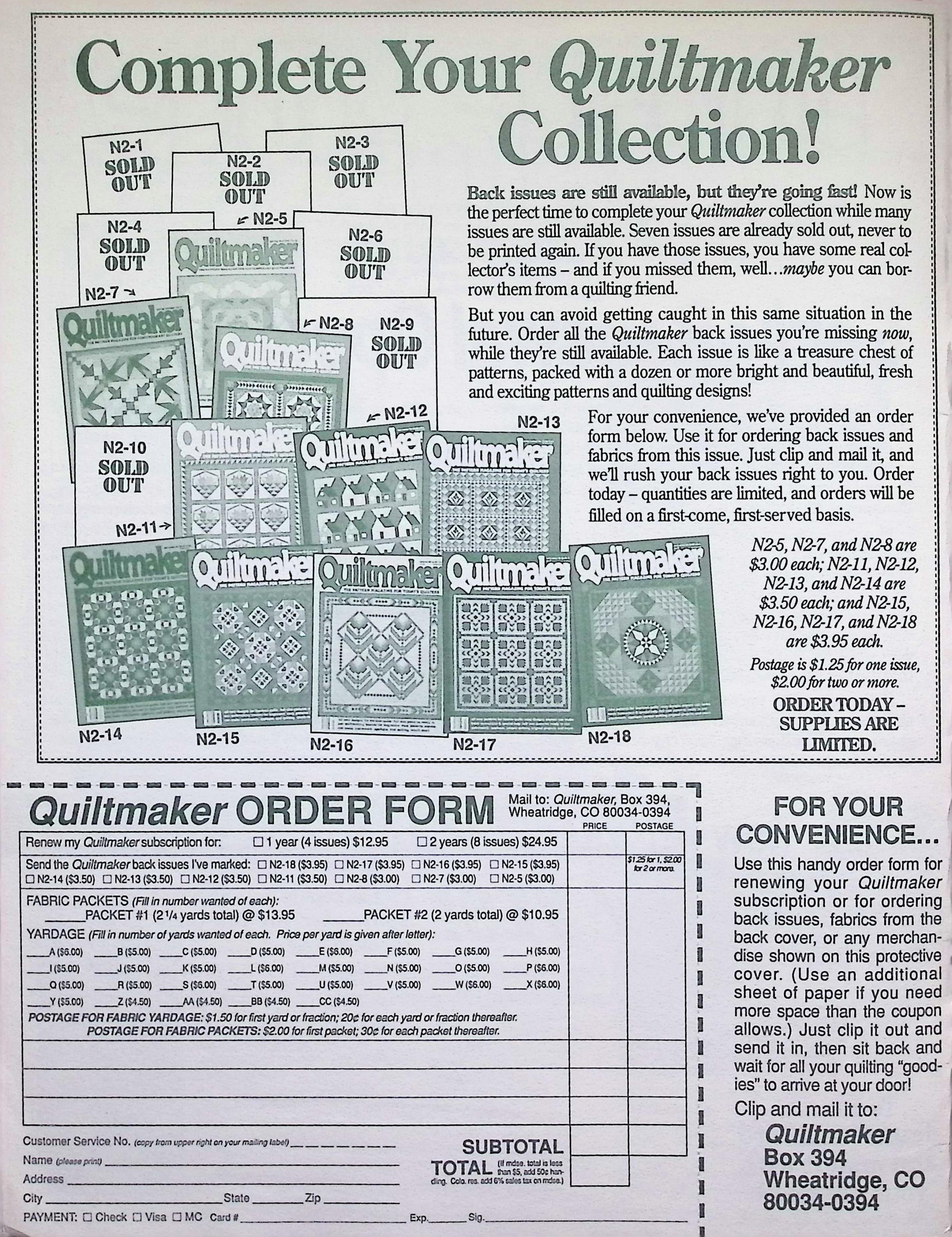 Quiltmaker Magazine Early Summer 1990 Strawberry Quilt — image 5