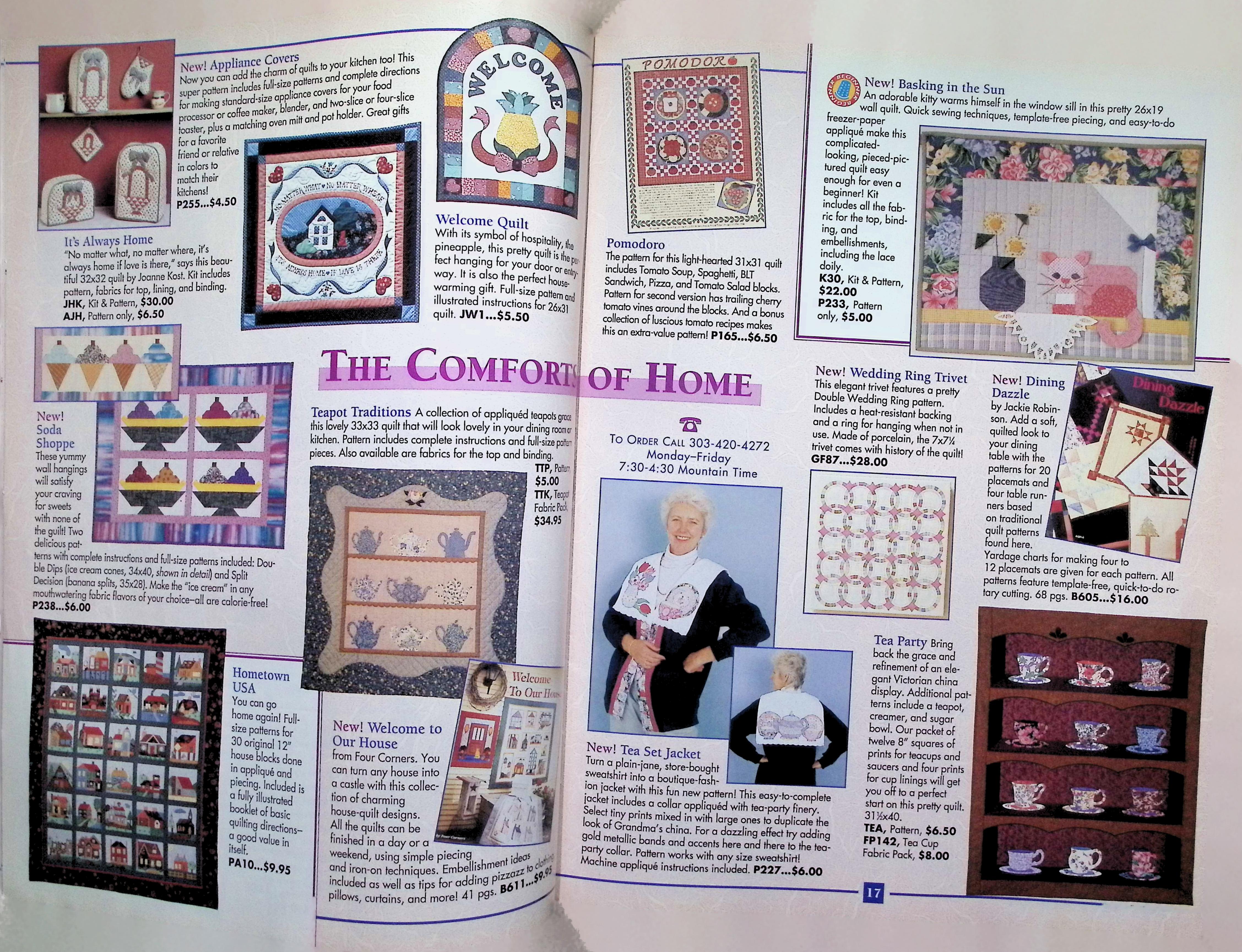 Quilts & Other Comforts Magazine Cat Tales Quilt 1994 — image 3