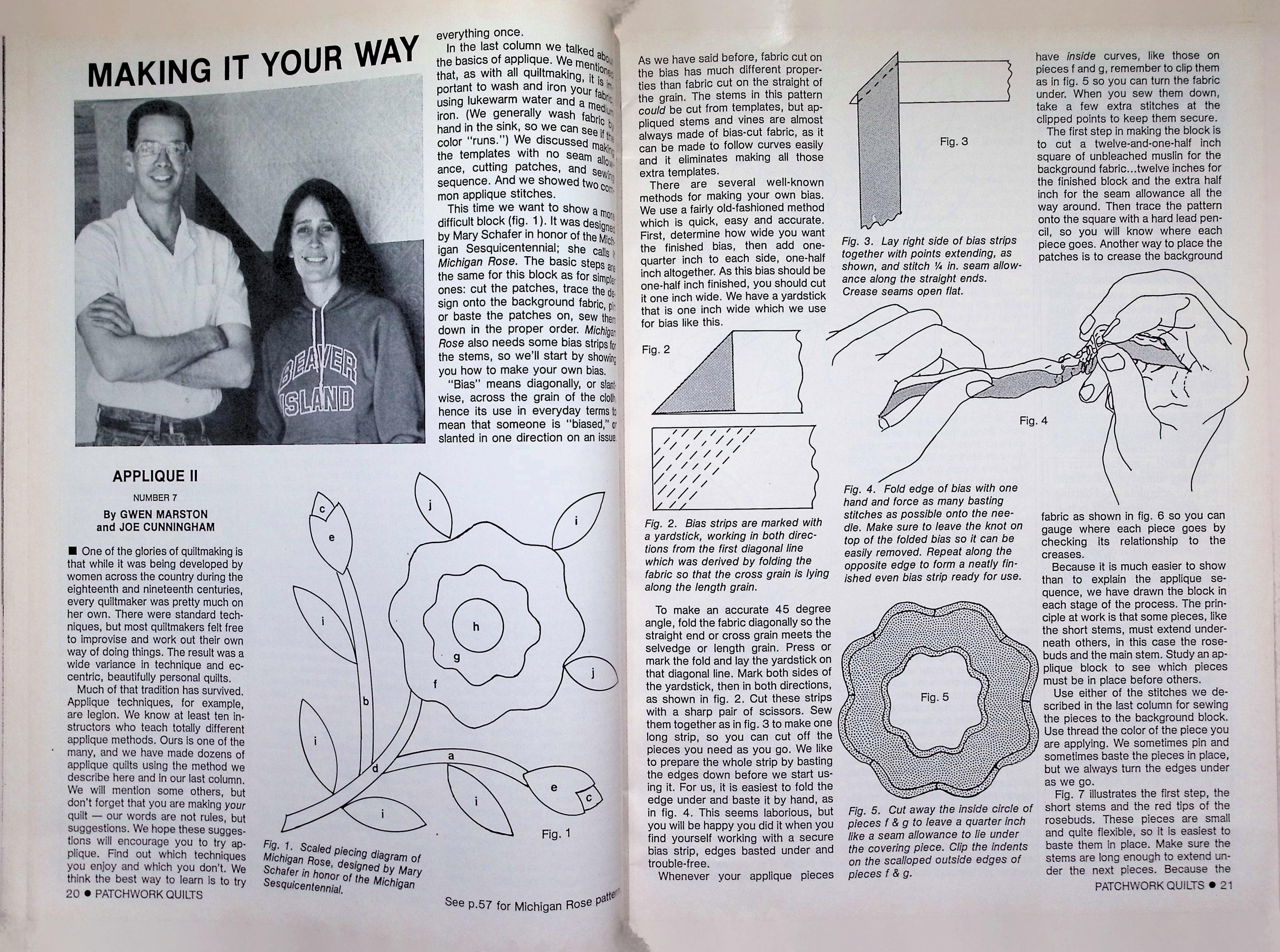 Lady's Circle Patchwork Quilts Magazine Mar 1988 — image 4