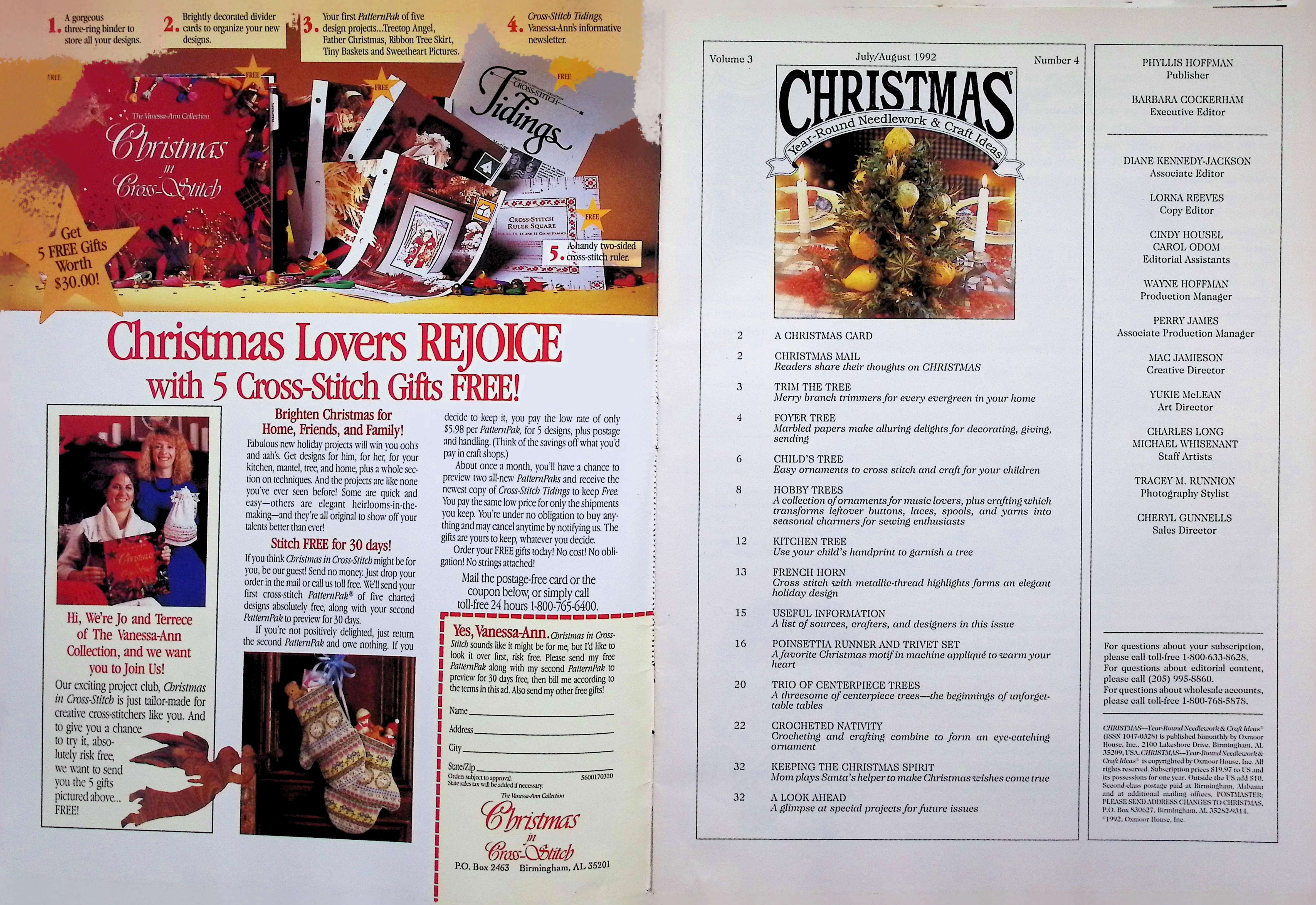 Christmas Crafts Magazine - Handmade Ornaments, July 1992 — image 2