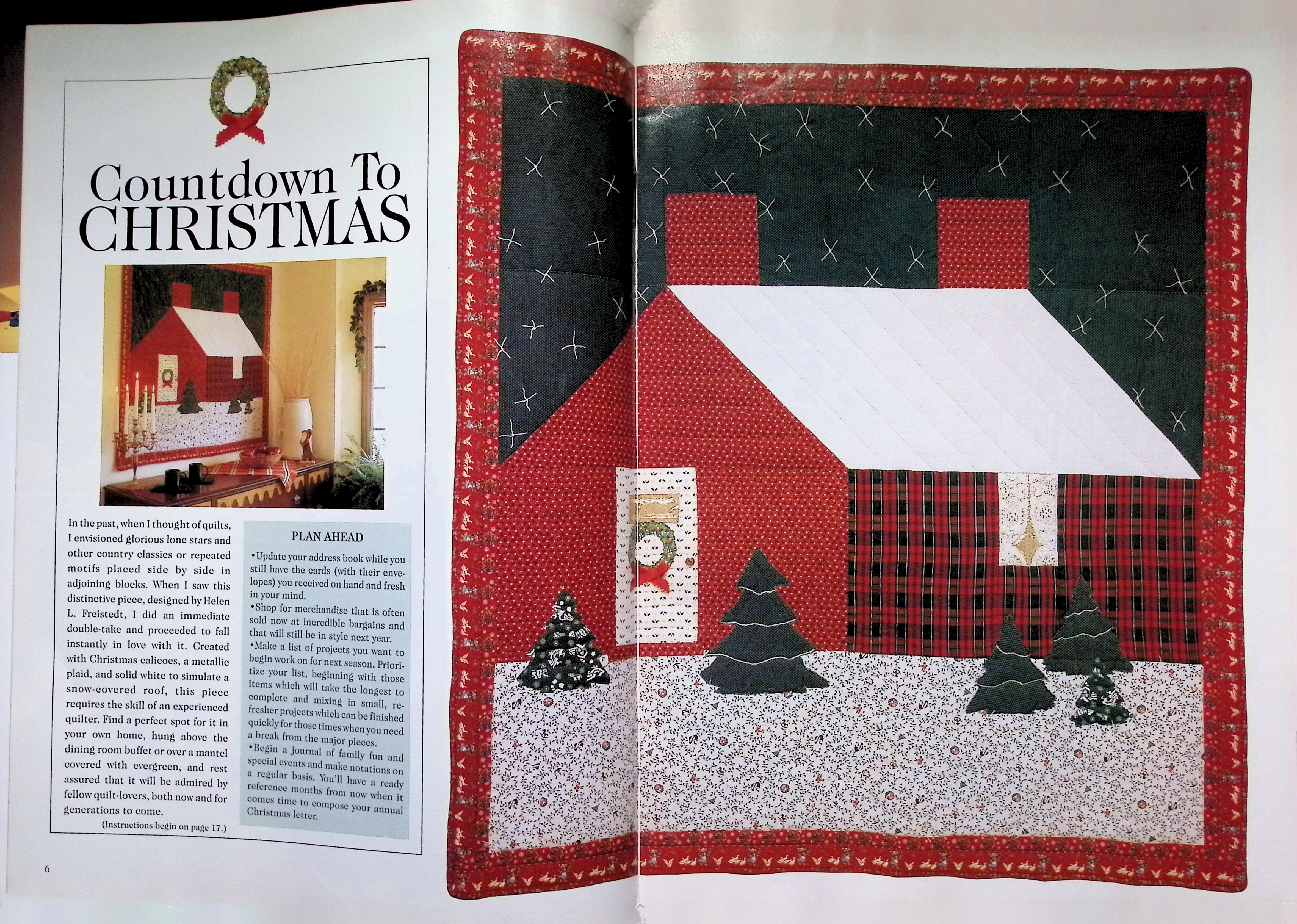 Christmas Crafts Magazine Festive Quilt Cover Jan/Feb 1992 — image 3