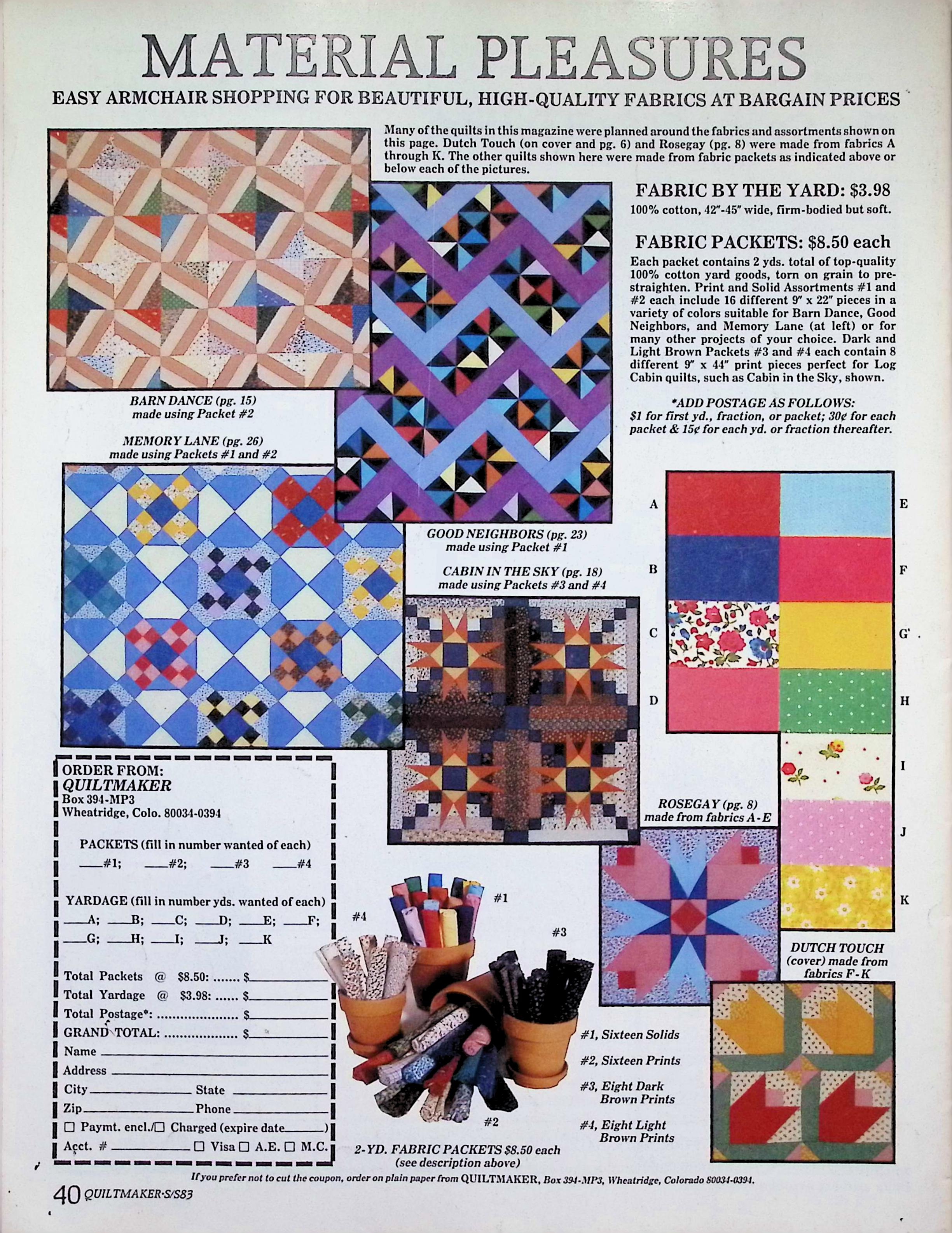 Quiltmaker Magazine, Spring/Summer 1983, Tulip Quilt — image 5