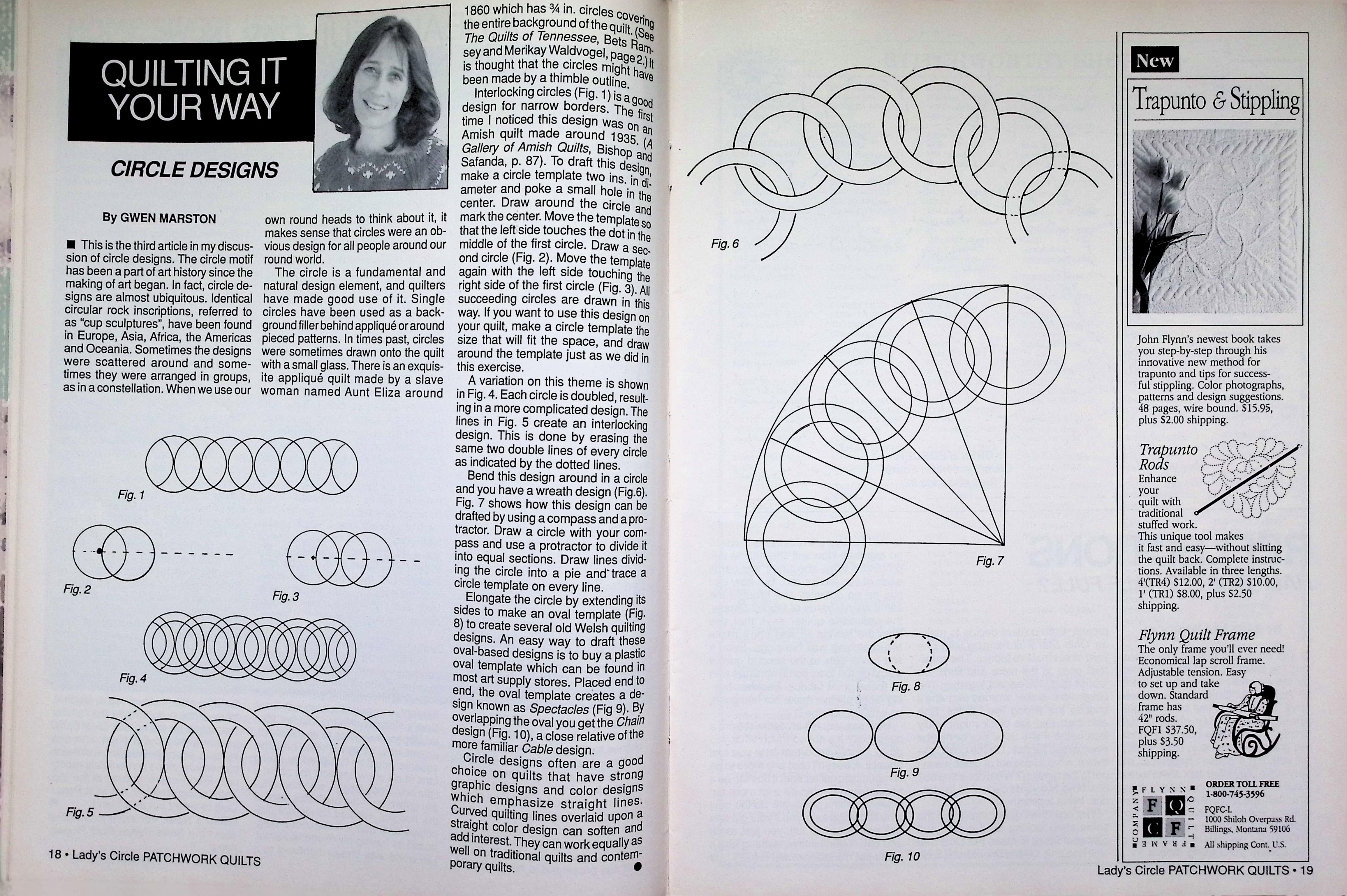 Patchwork Quilts Mag April 1993 Heart-Shaped Quilt — image 4