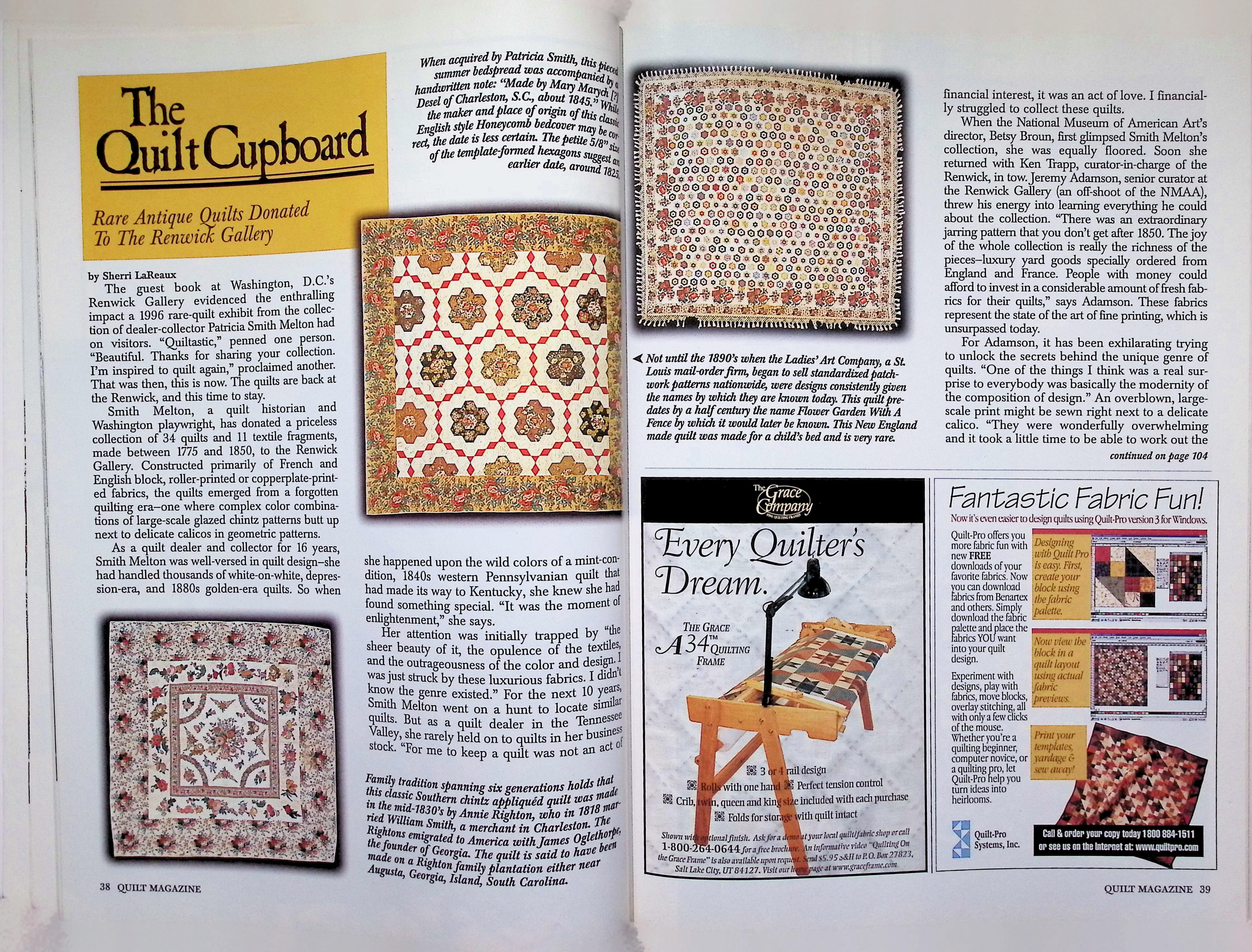Quilt Magazine Winter 1999 Heirloom Quilts Special Issue — image 4