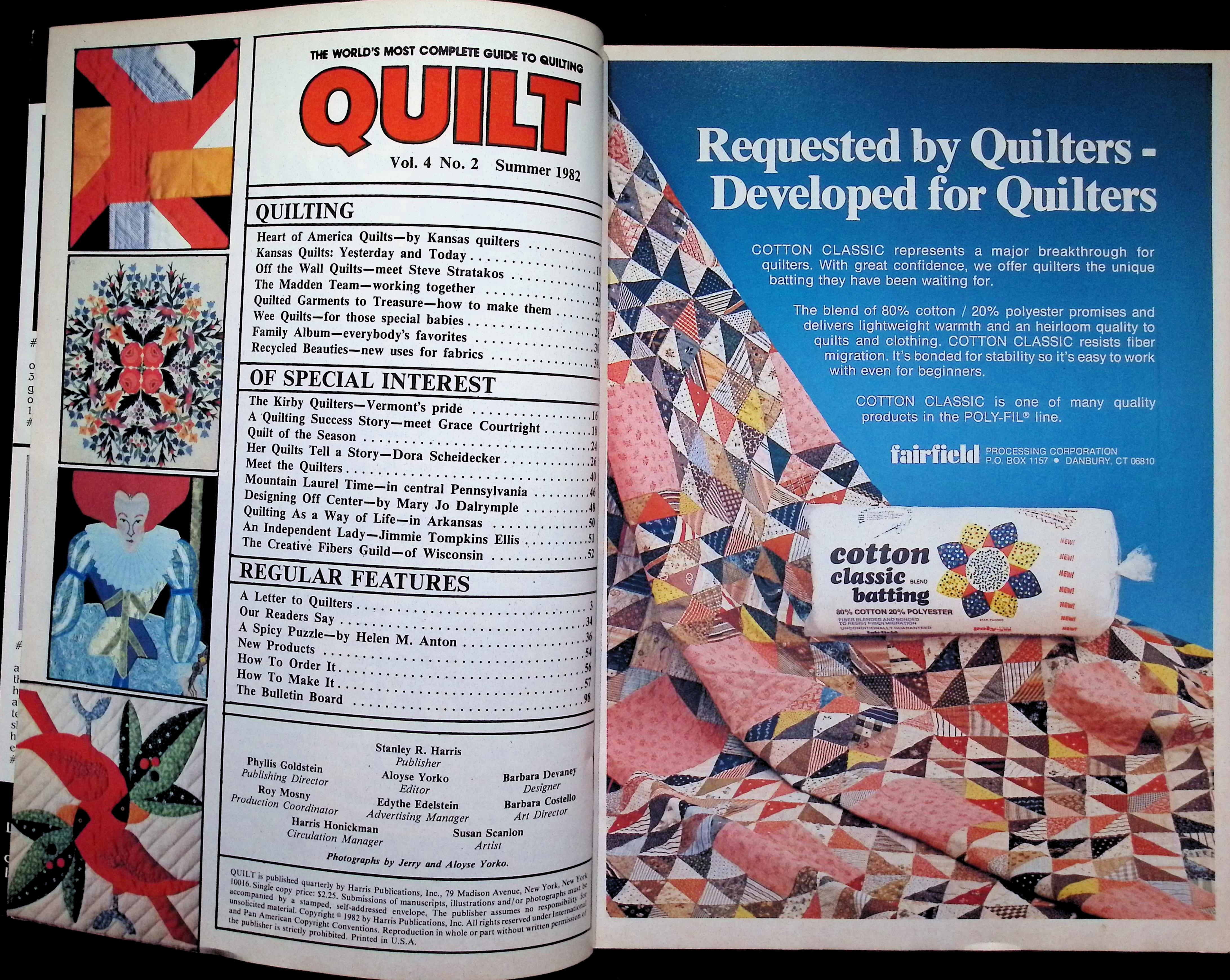 Quilt Magazine Summer 1982, Farm Life Quilt Cover — image 2