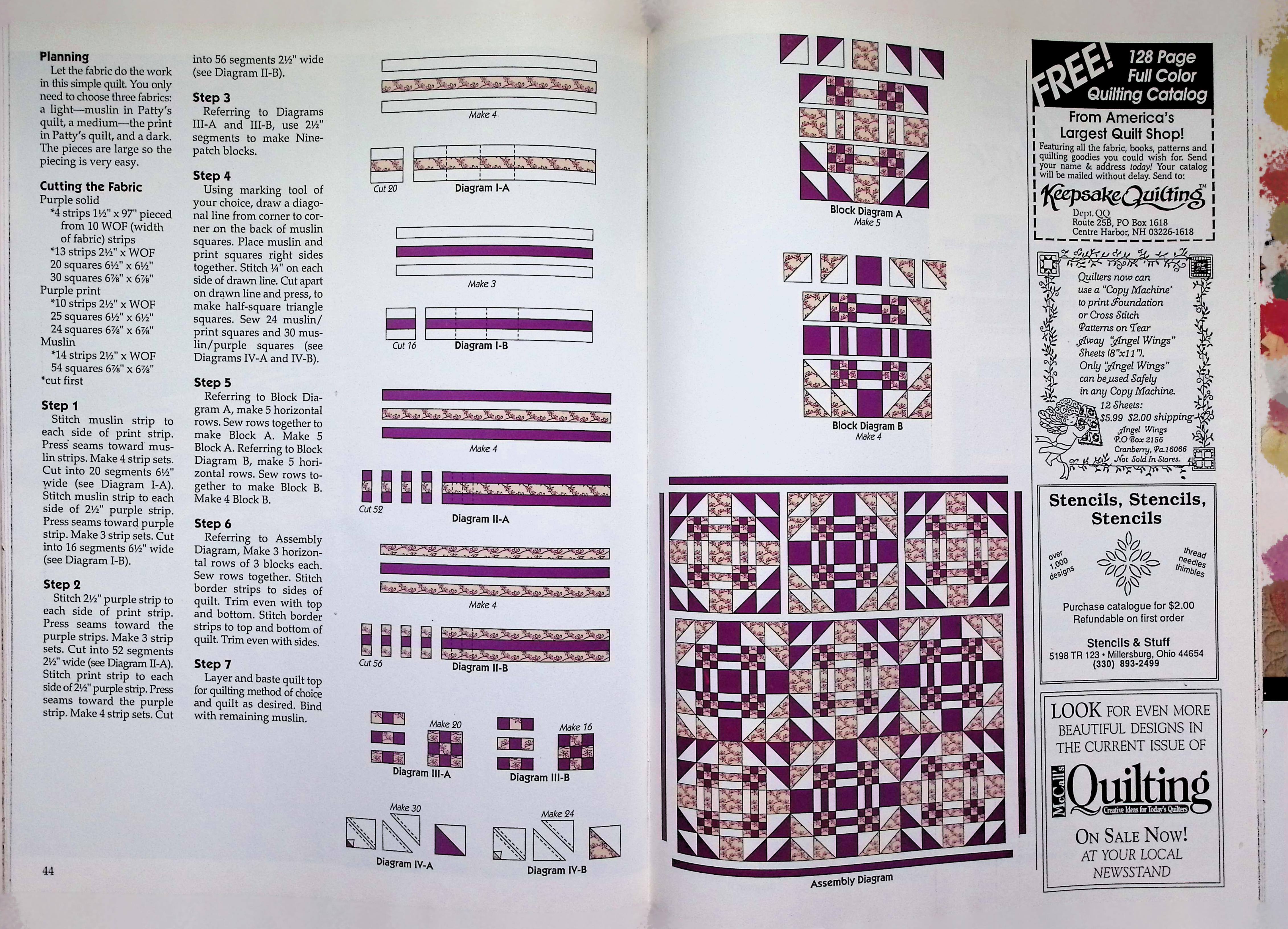 McCall's Quick Quilts Magazine Spring 1997 Quilt Cover — image 4