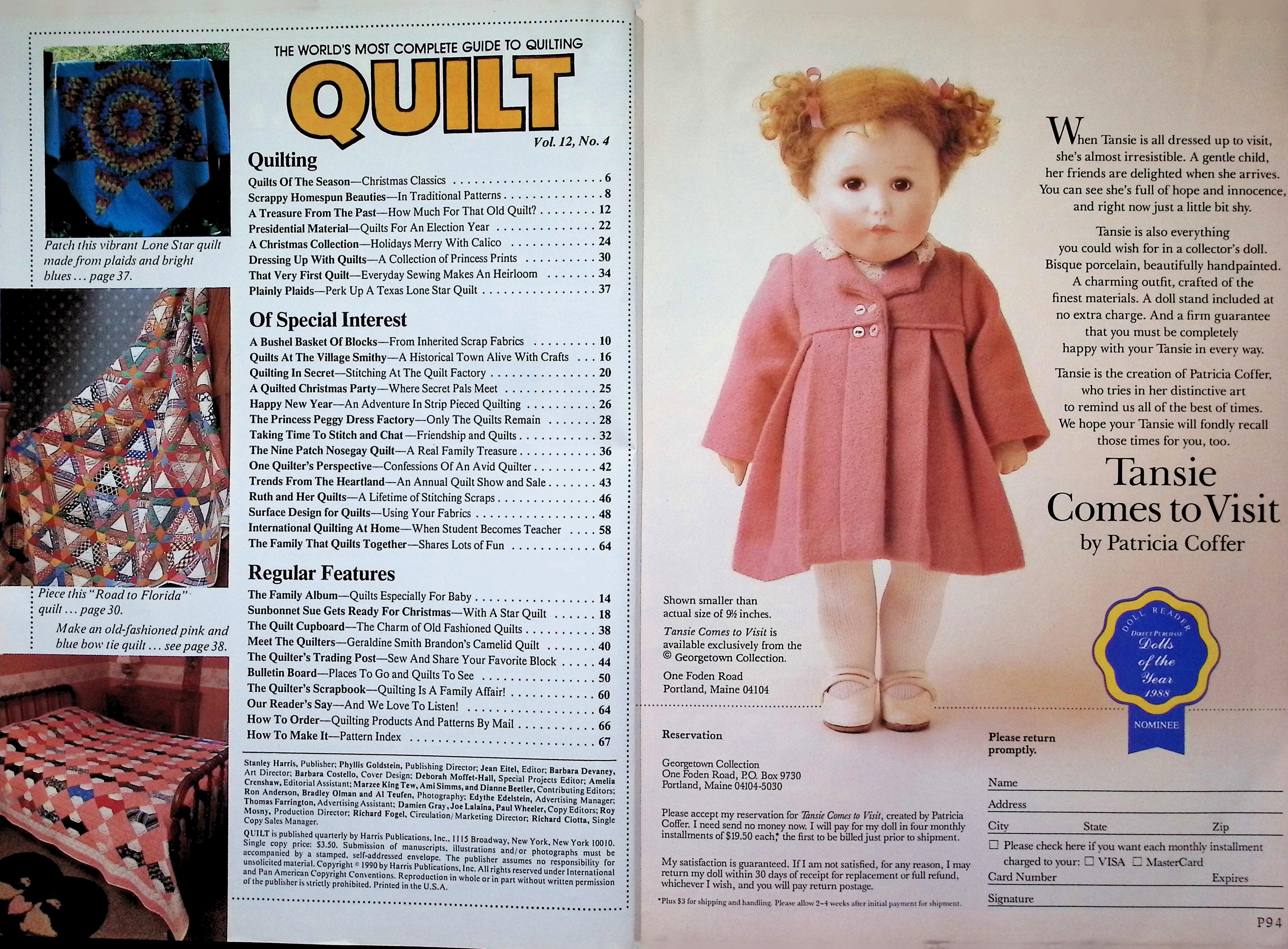 Quilt Magazine Lone Star Magic Winter 1990 — image 2