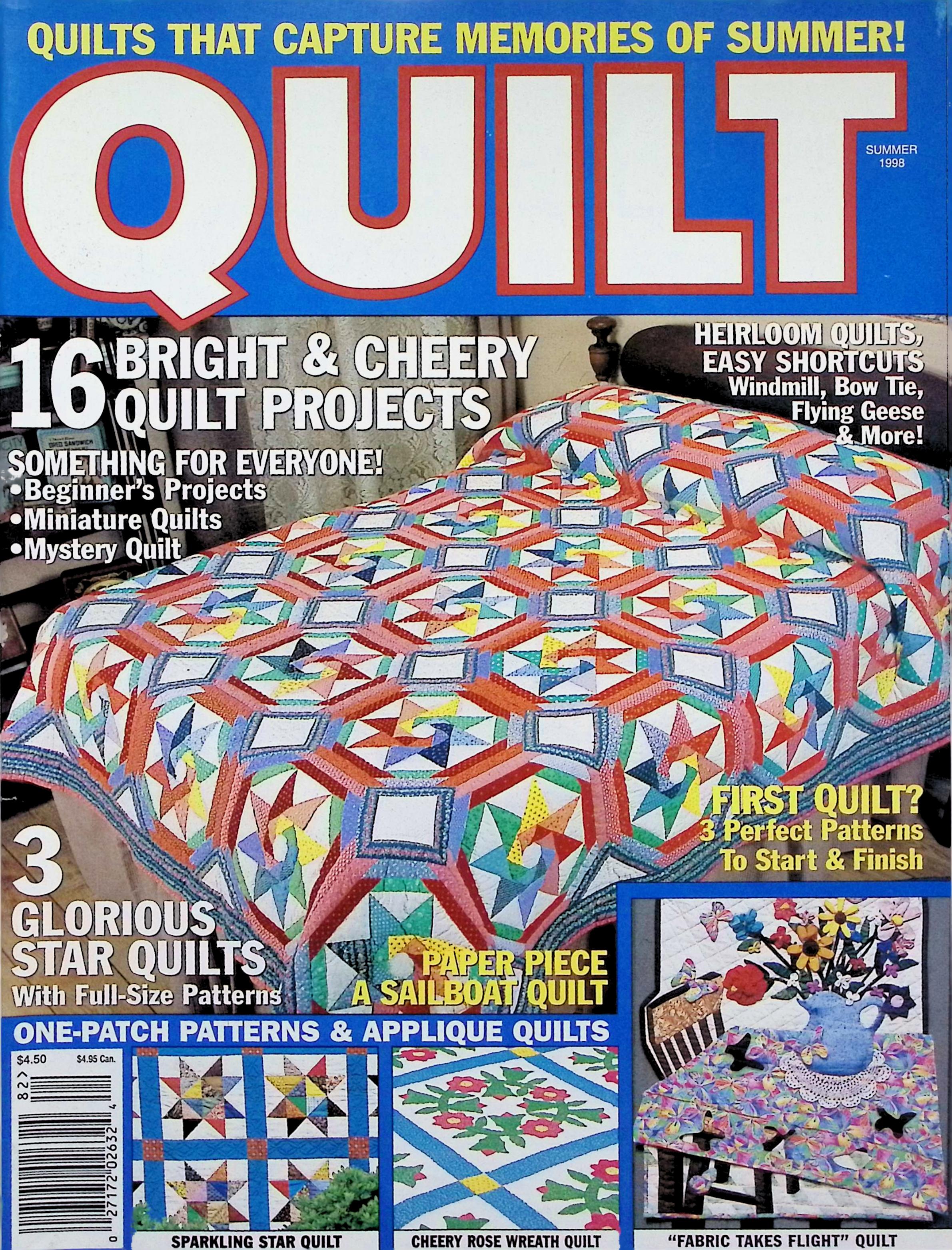 Quilt Magazine Summer 1998 Star Quilts