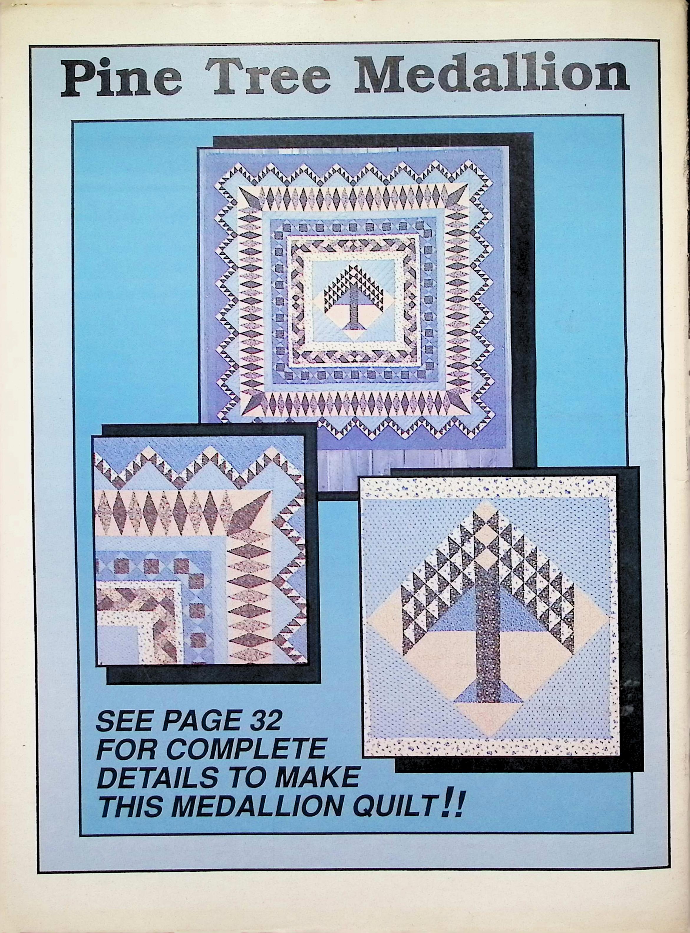 Quilt World Magazine Medallion Quilt Cover Oct 1987 — image 5