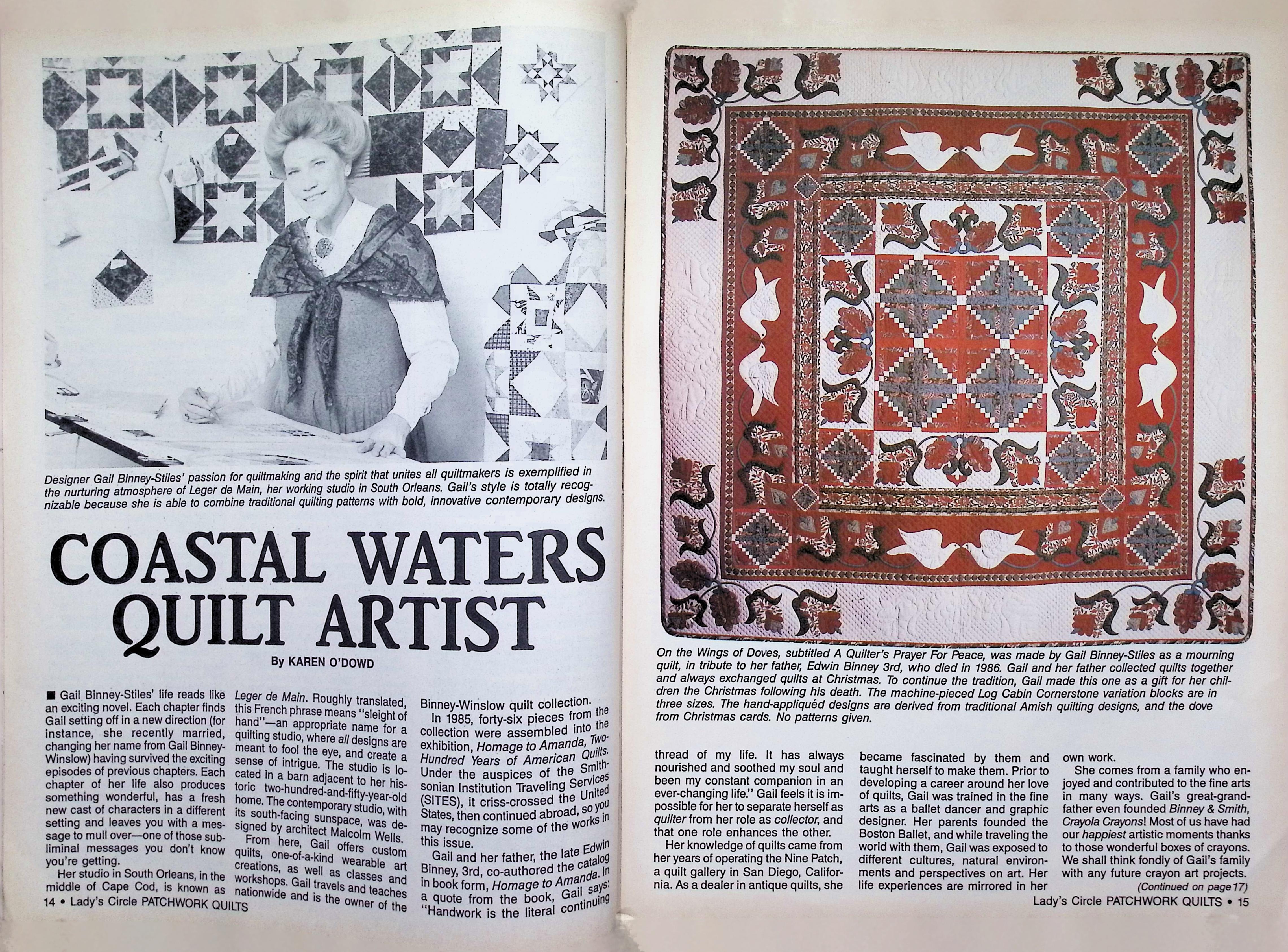 Patchwork Quilts Magazine Sept/Oct 1990 Nautical Cover — image 4