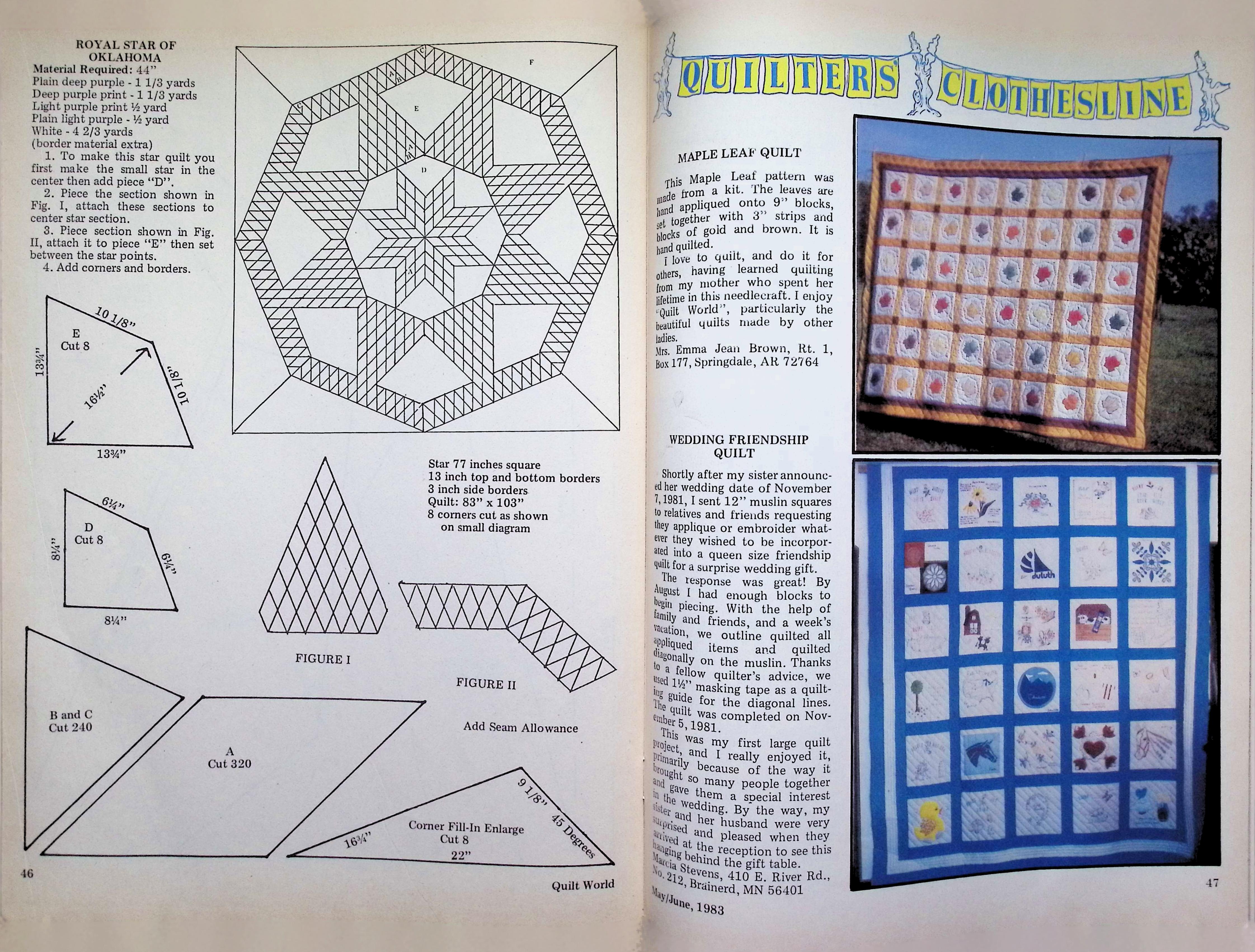 Quilt World Magazine June 1983 Woman Quilter Cover — image 3