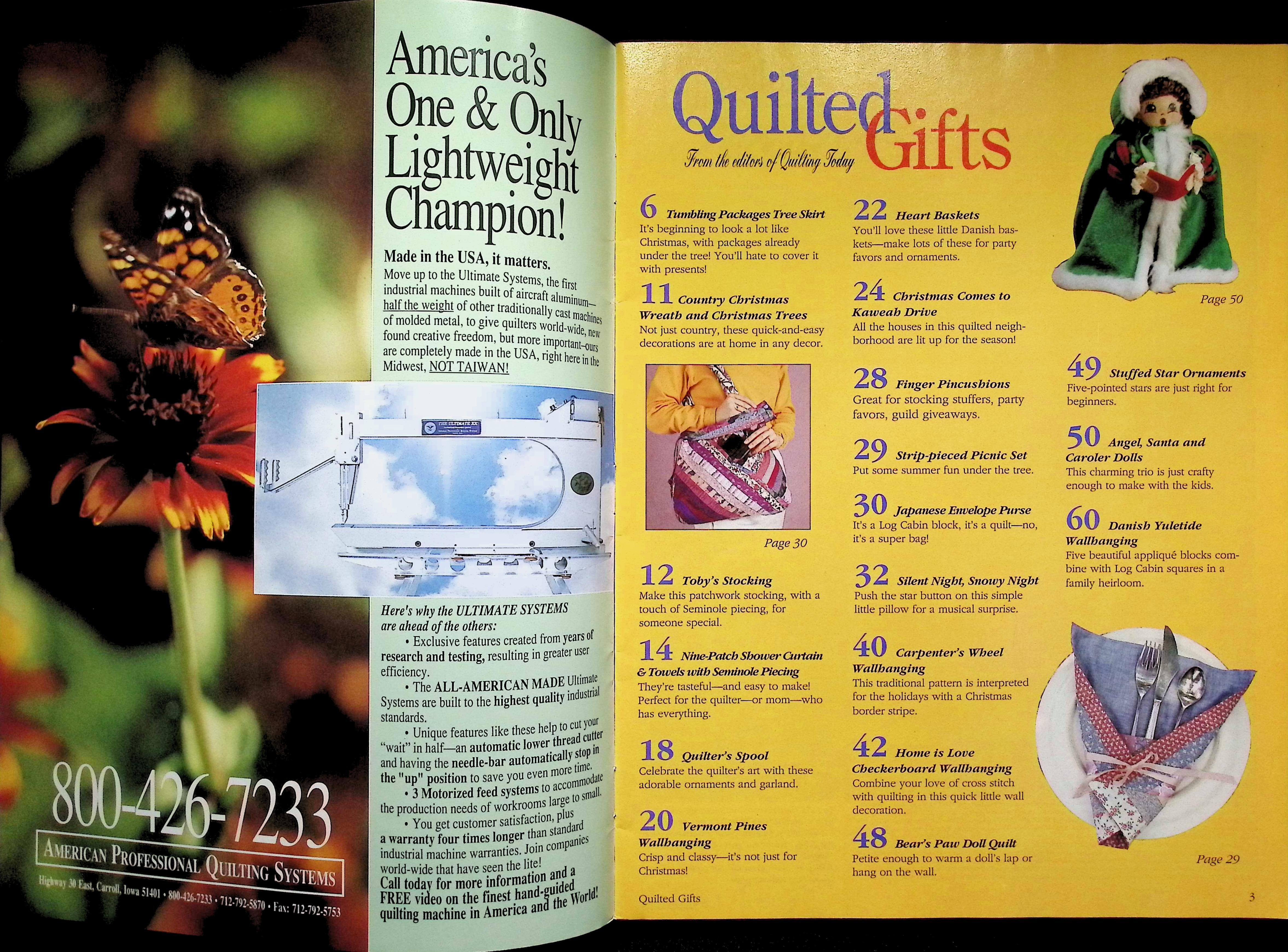 Quilted Gifts Magazine, Christmas Quilting Special 1992 — image 2