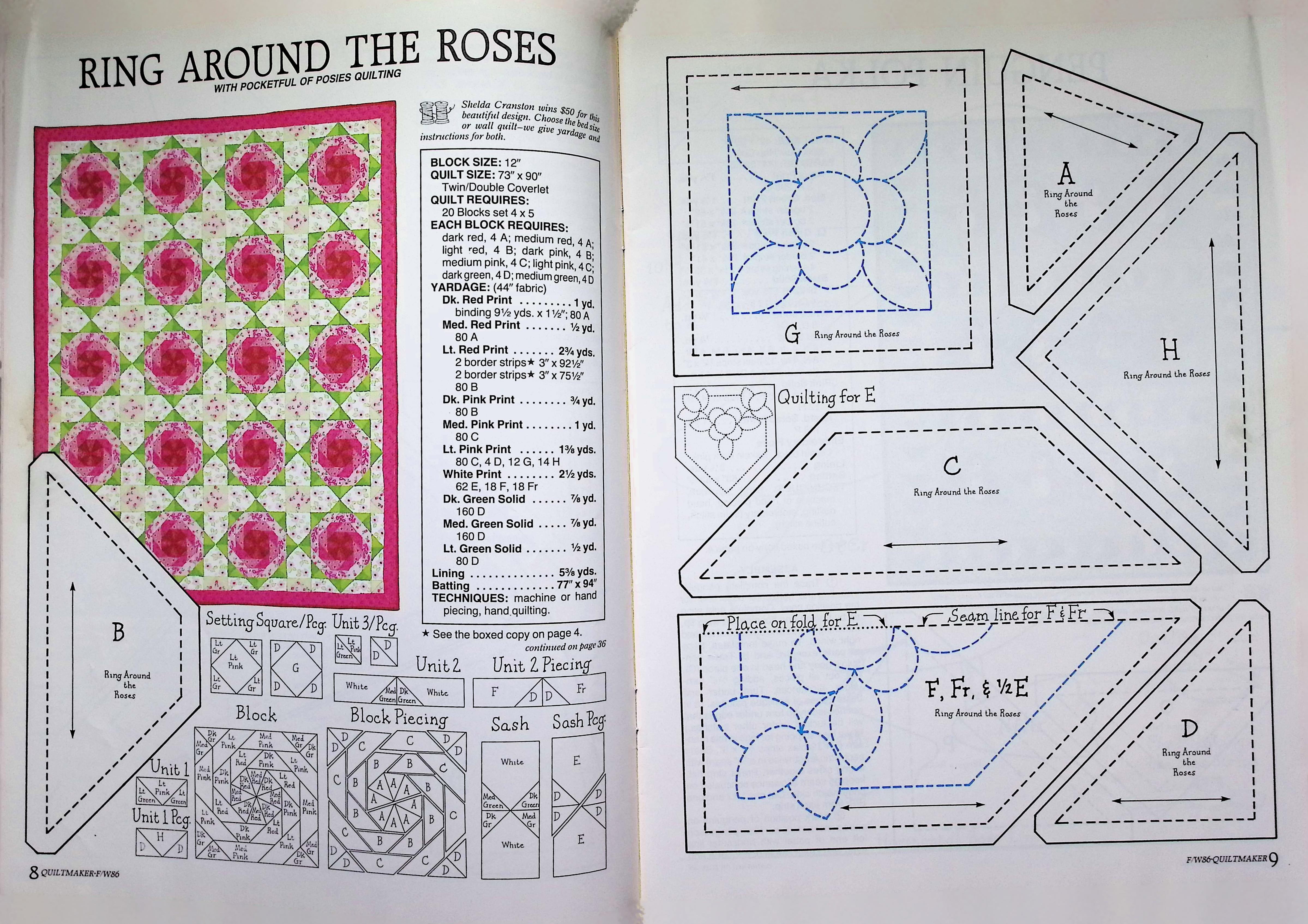 Quiltmaker Magazine Star Quilt Fall/Winter 1986 — image 3