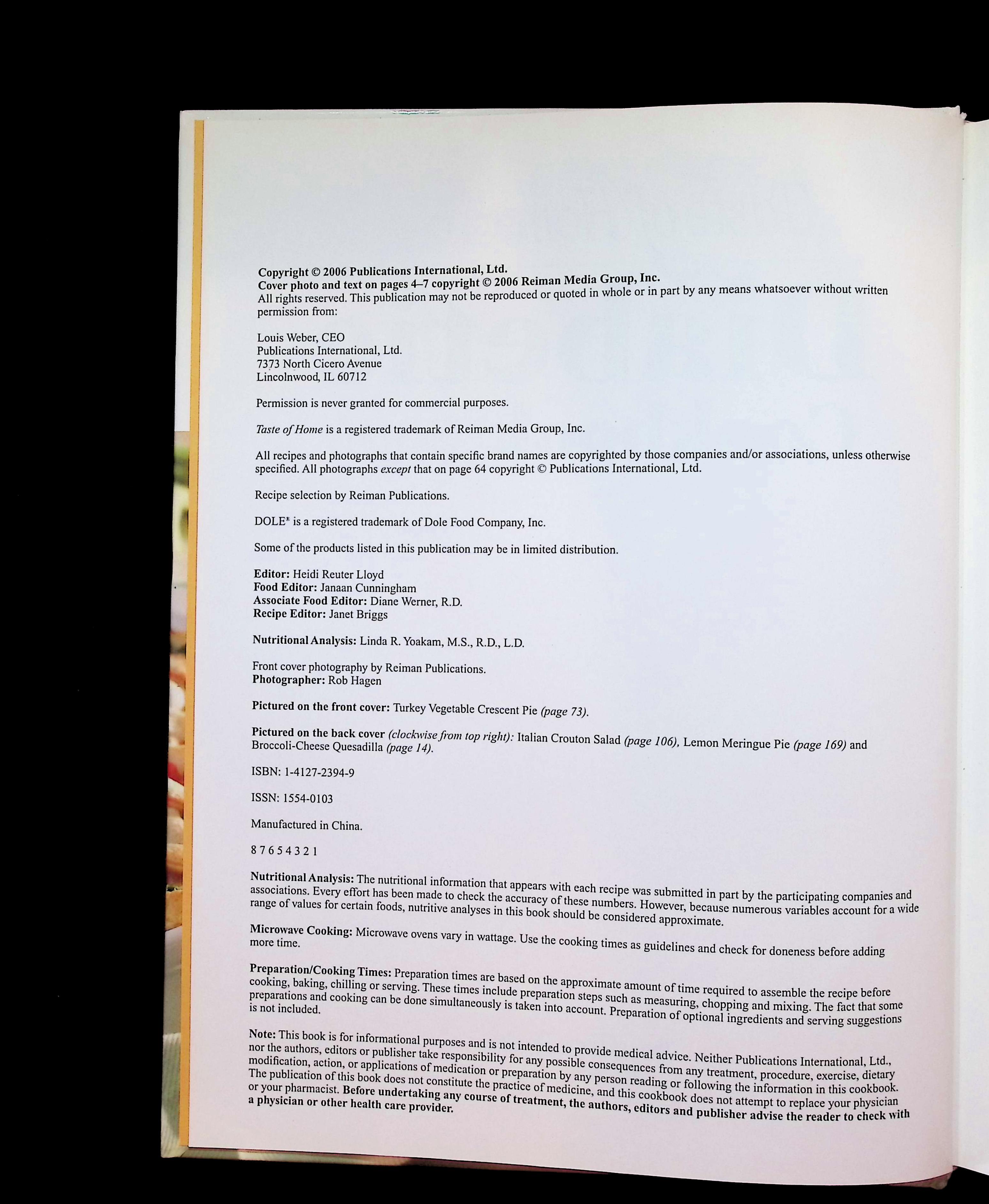 Taste of Home Diabetic Cookbook 2006 — image 3