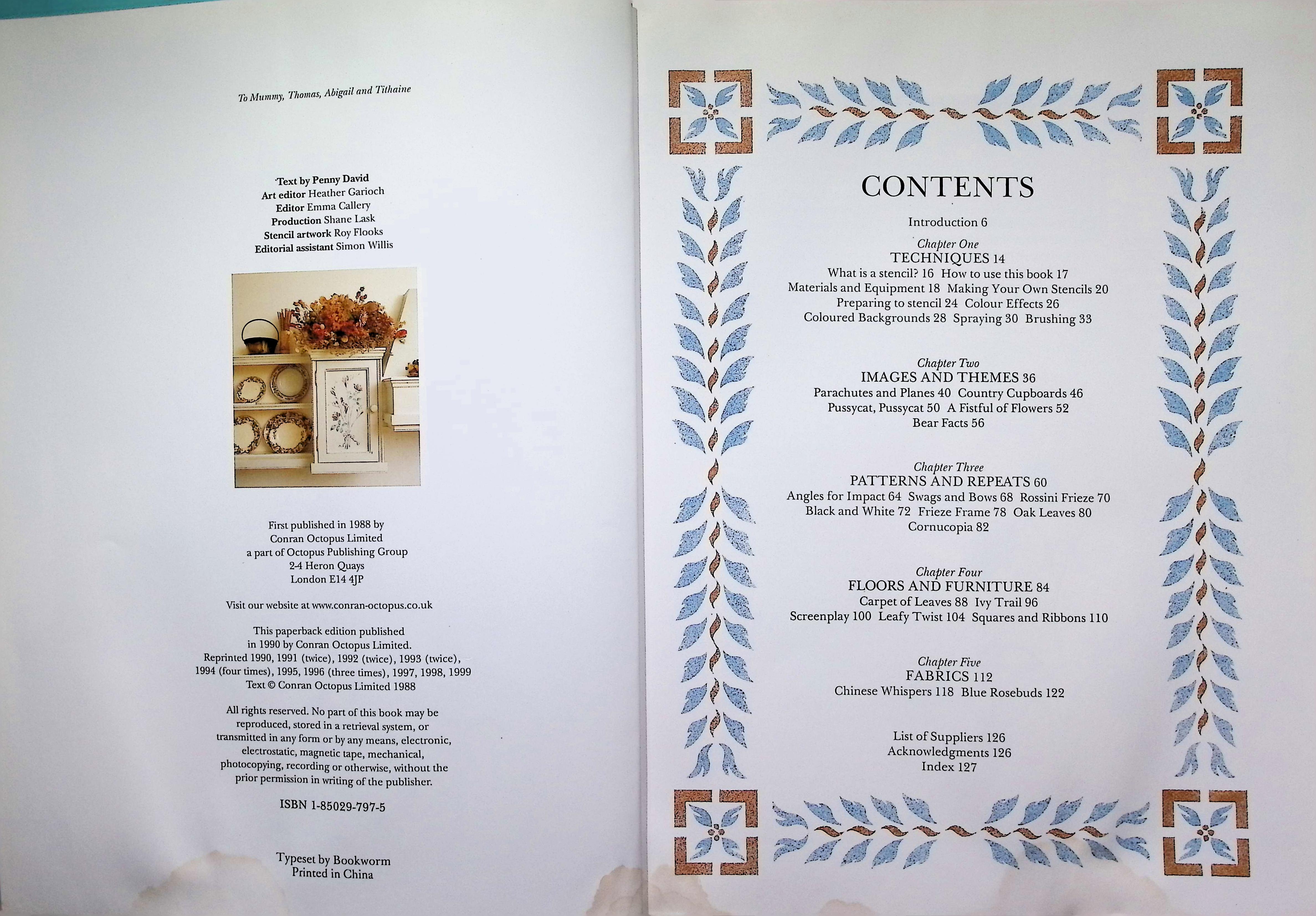 The Stencil Book: With over 30 stencils to cut out or trace — image 2