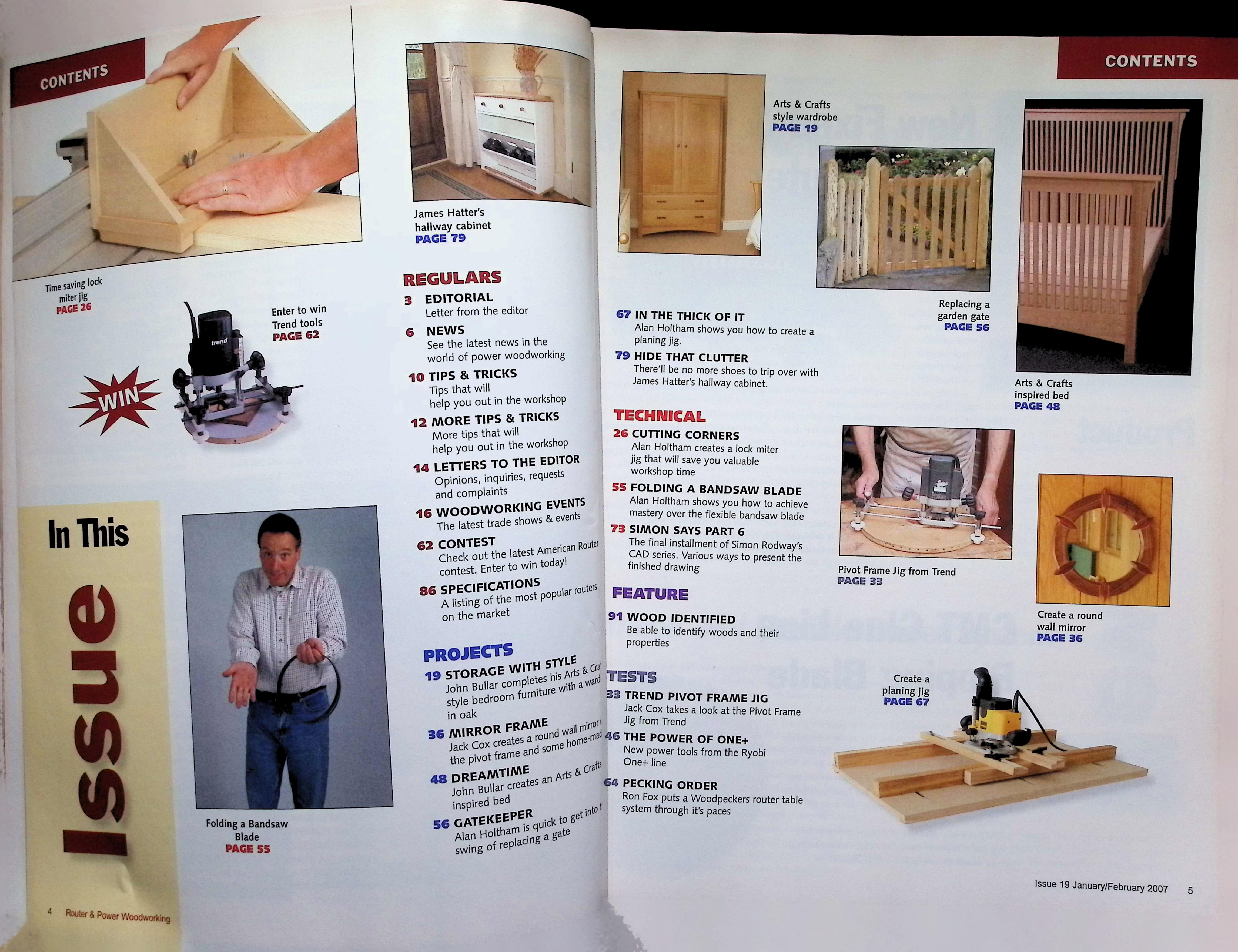 Router & Power Woodworking Magazine, Jan/Feb 2007 — image 2