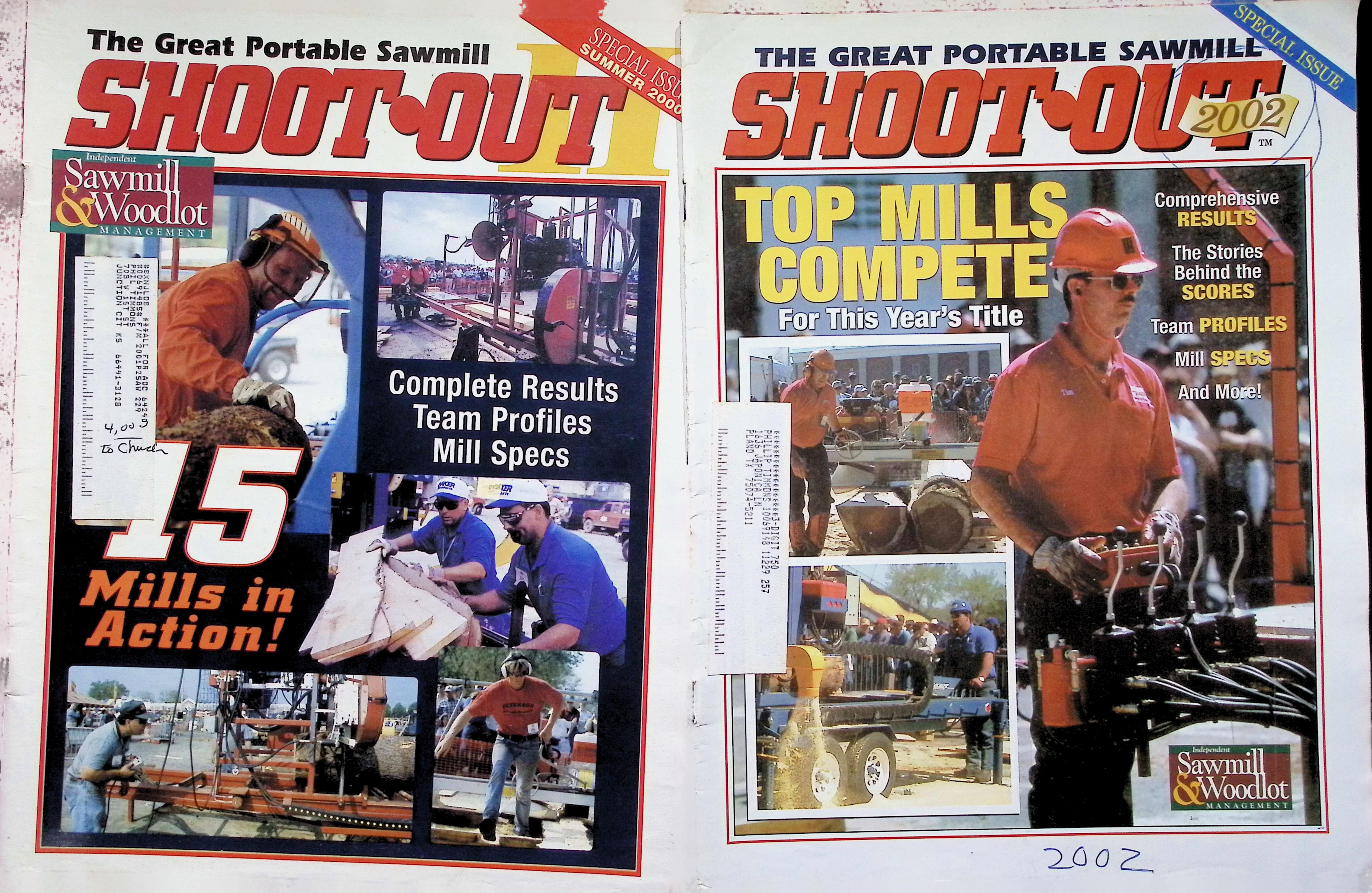 Sawmill & Woodlot Shoot-Out Issue 2002 Portable Mills