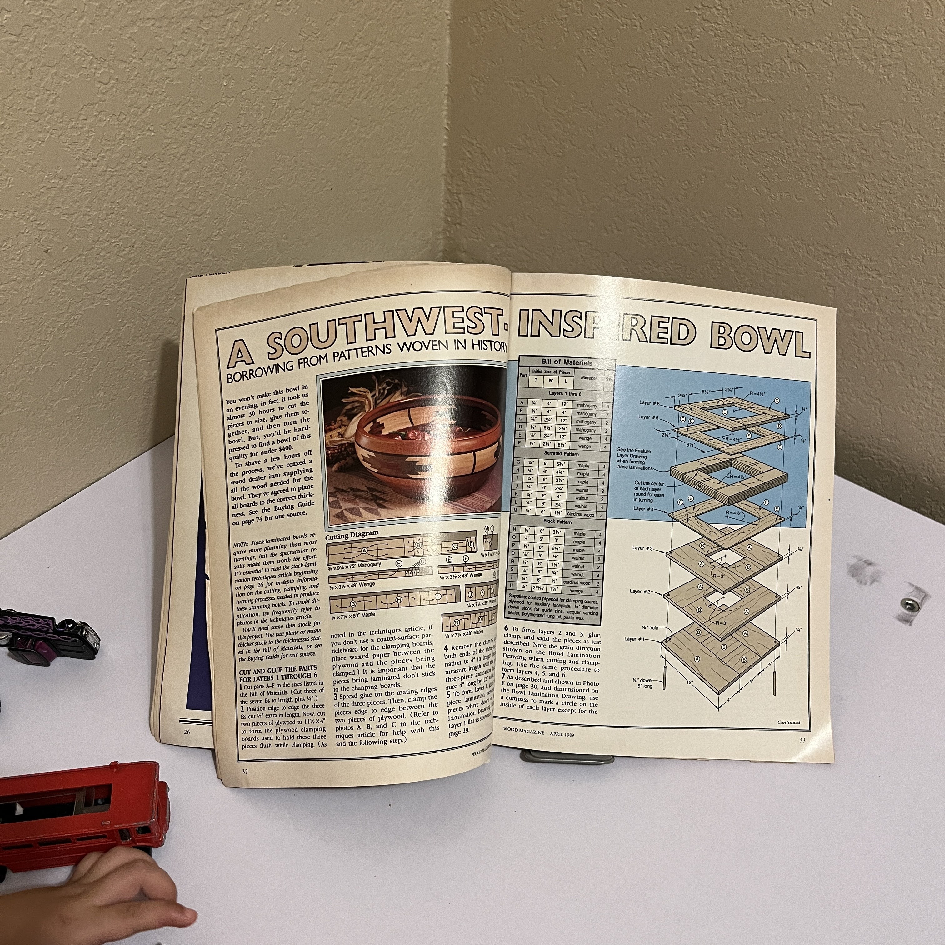 WOOD Magazine Apr 1989 - DIY Dining Table Project — image 4