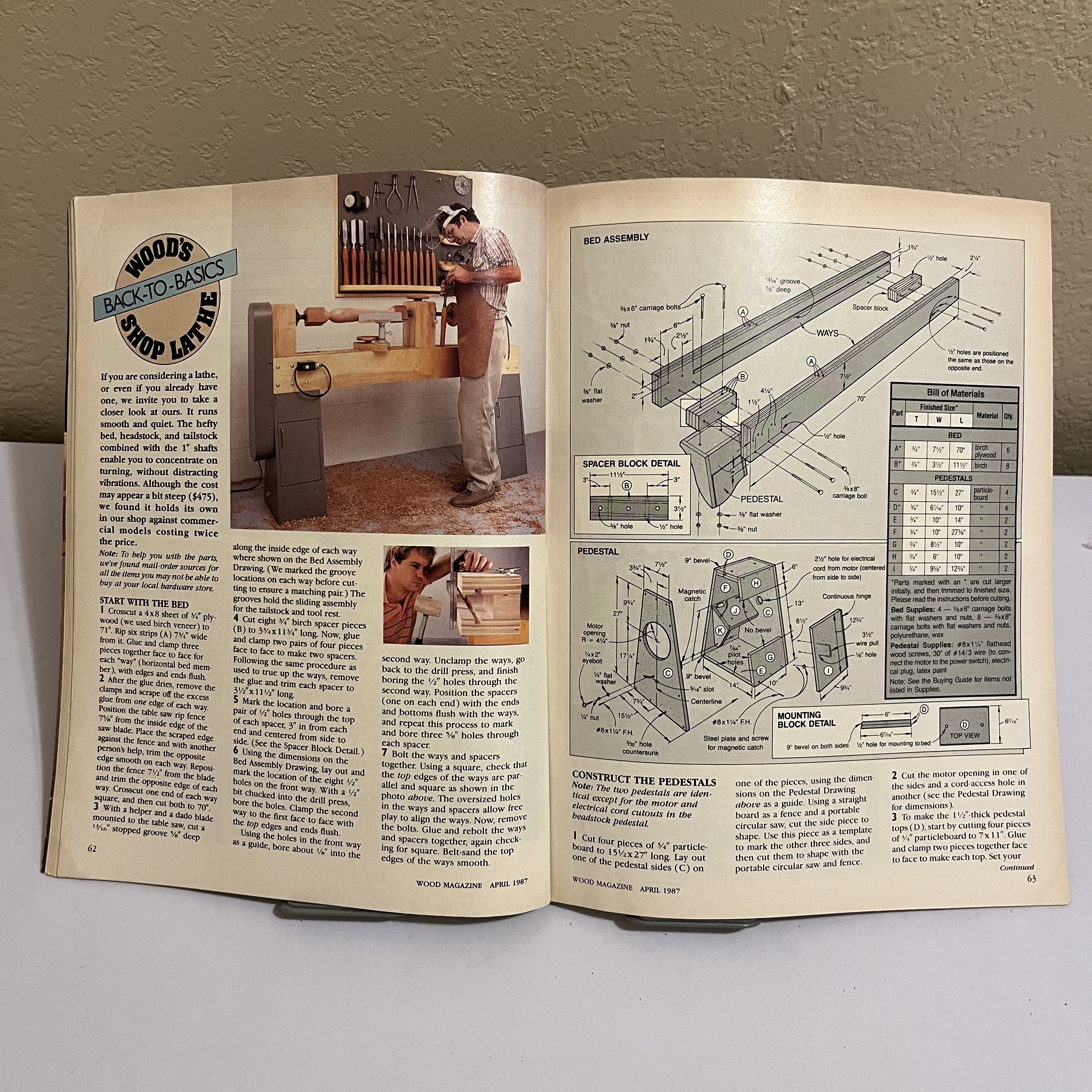 WOOD Magazine Apr 1987 - Wood Lathe Basics — image 2