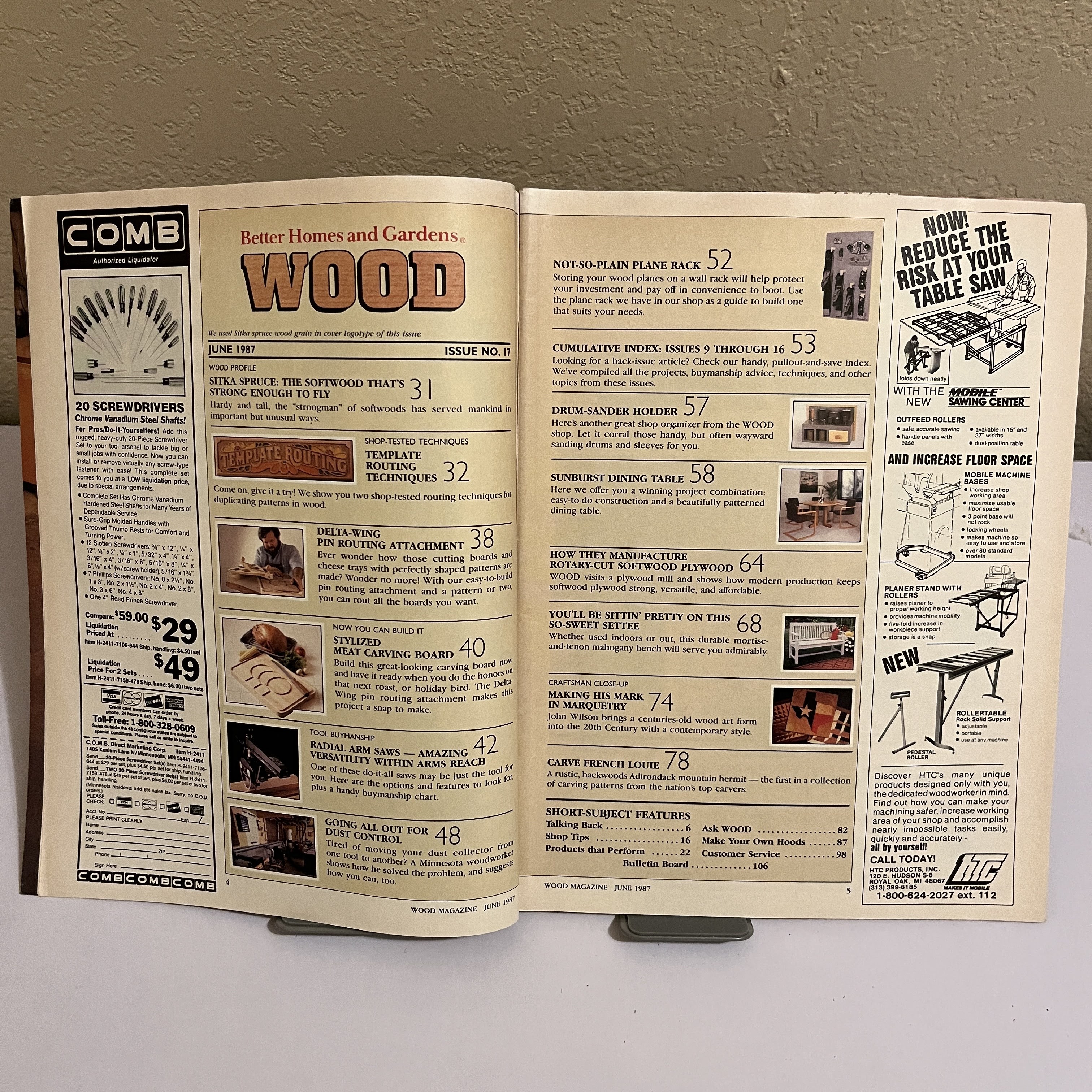 Wood Magazine June 1987, Settee Project — image 2