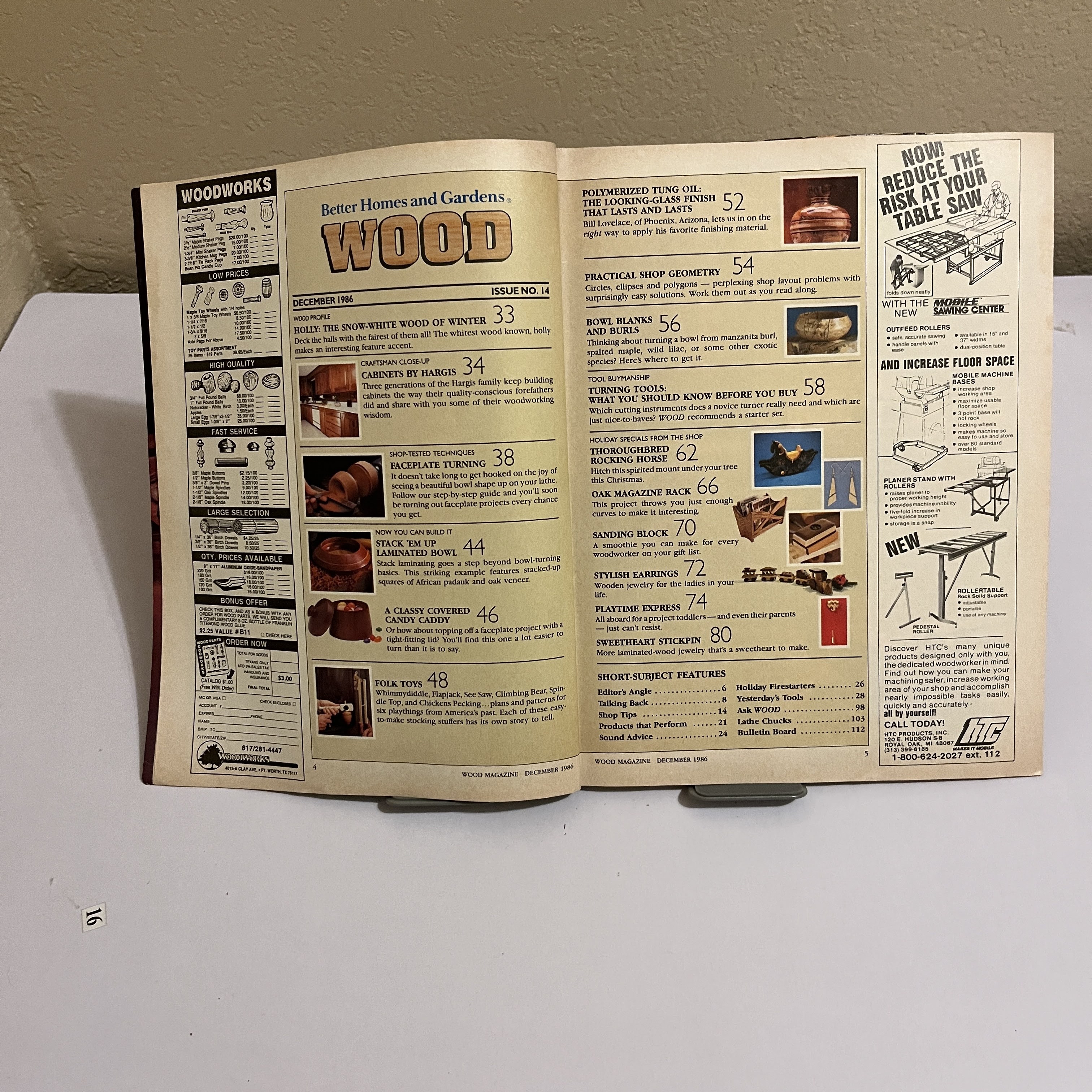 WOOD Magazine Dec 1986, Rocking Horse Holiday Projects — image 3