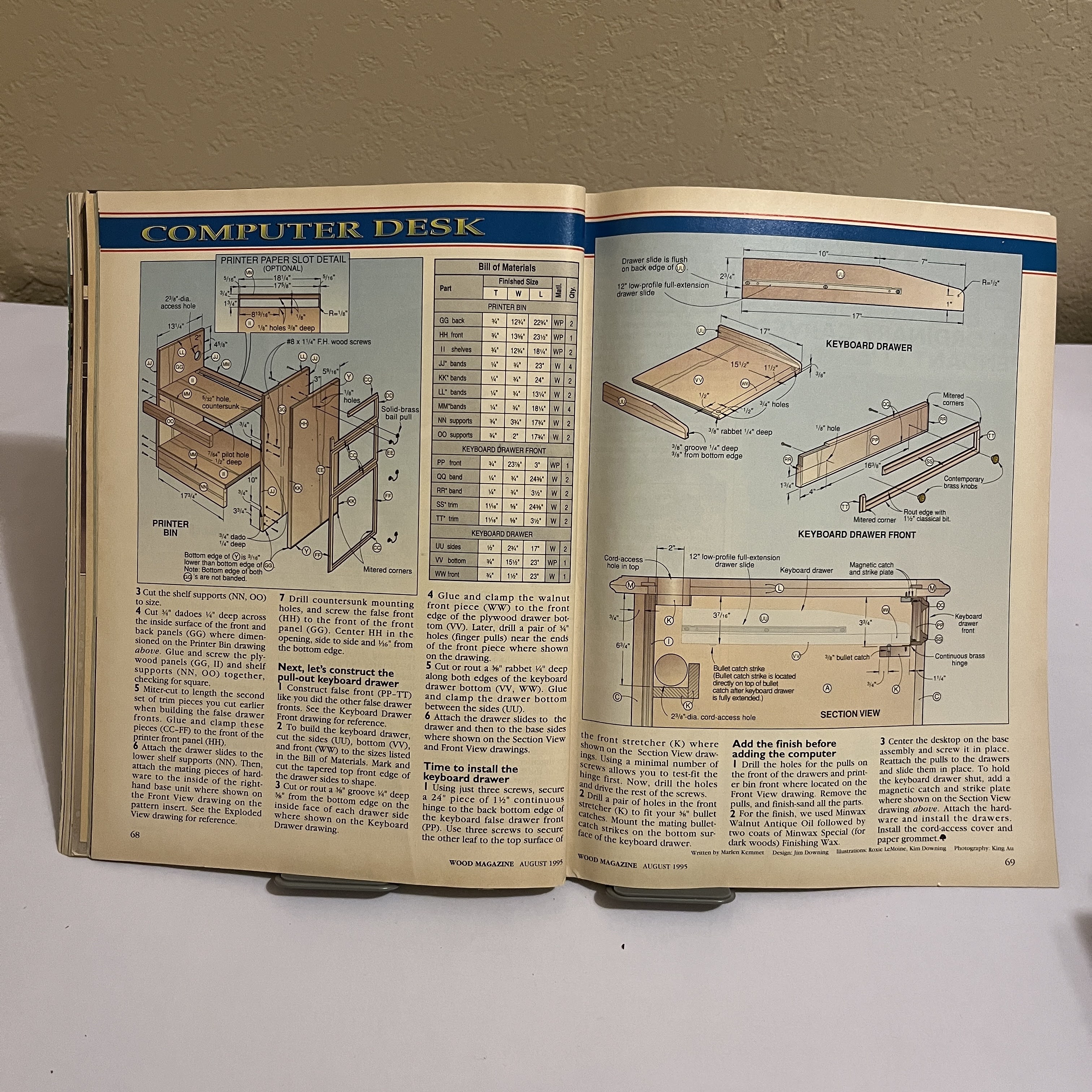 WOOD Magazine Aug 1995, Woodworking Plans — image 3