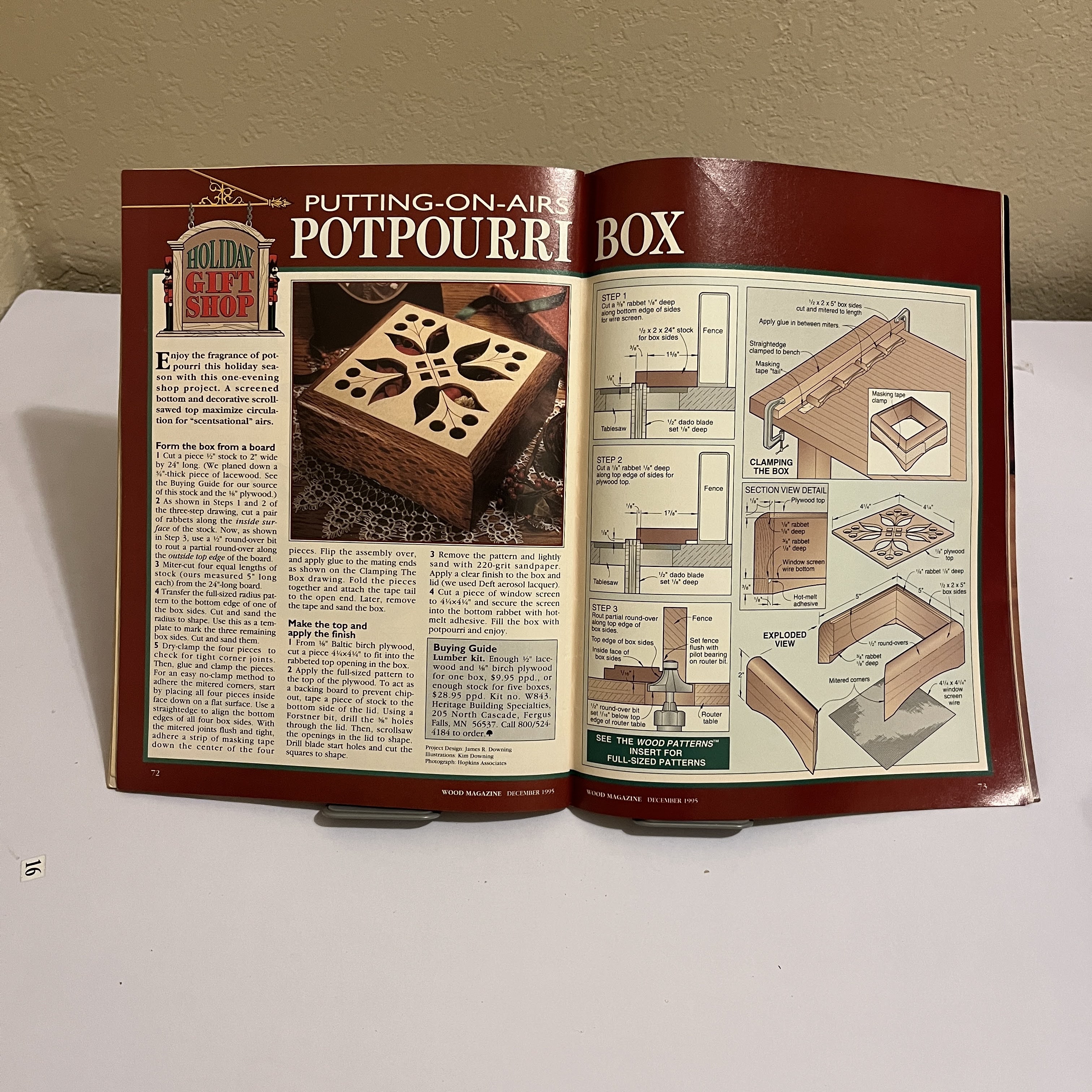 WOOD Magazine Dec 1995, Holiday Gift Projects — image 3