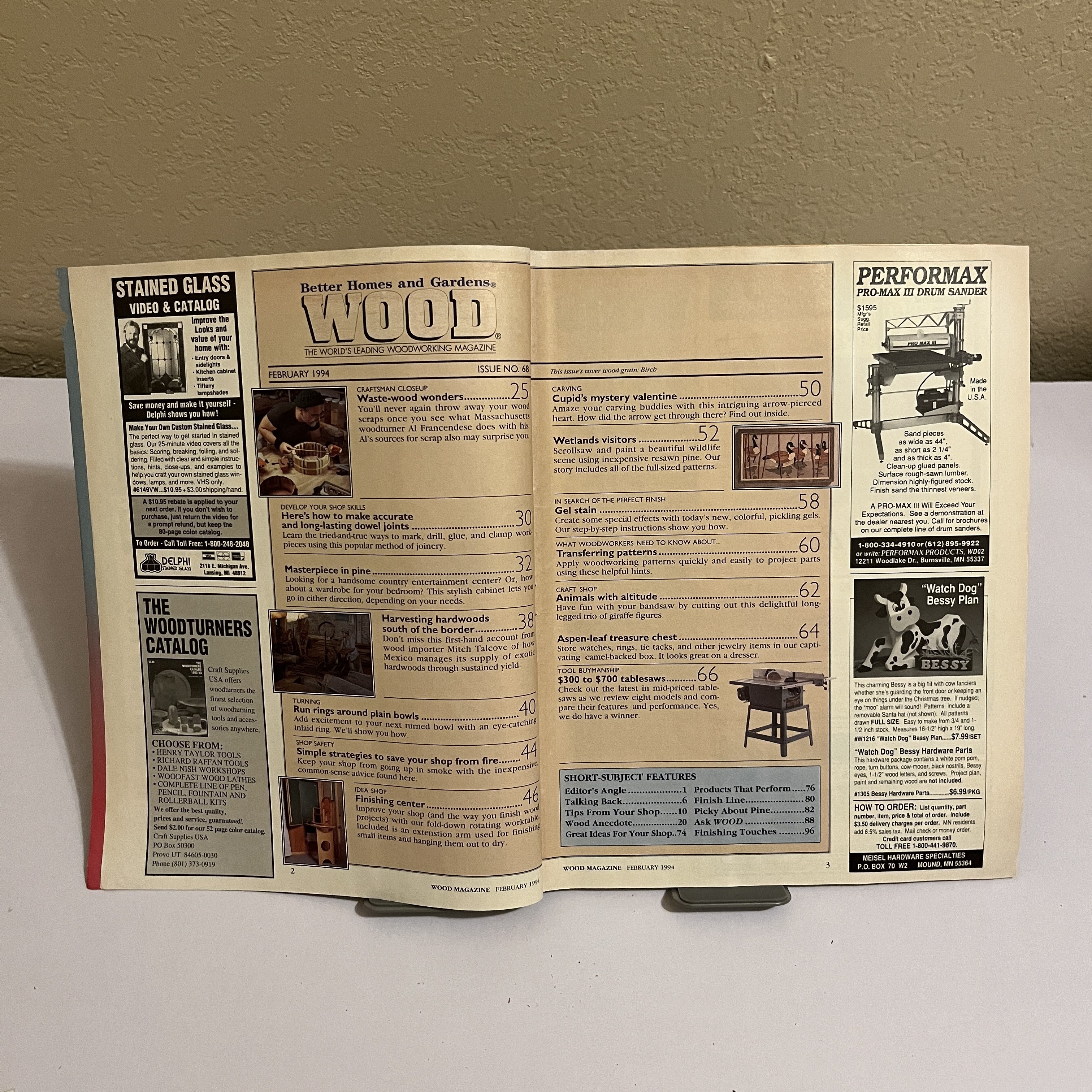 WOOD Magazine Country Cabinet Feb 1994 Issue 68 — image 2
