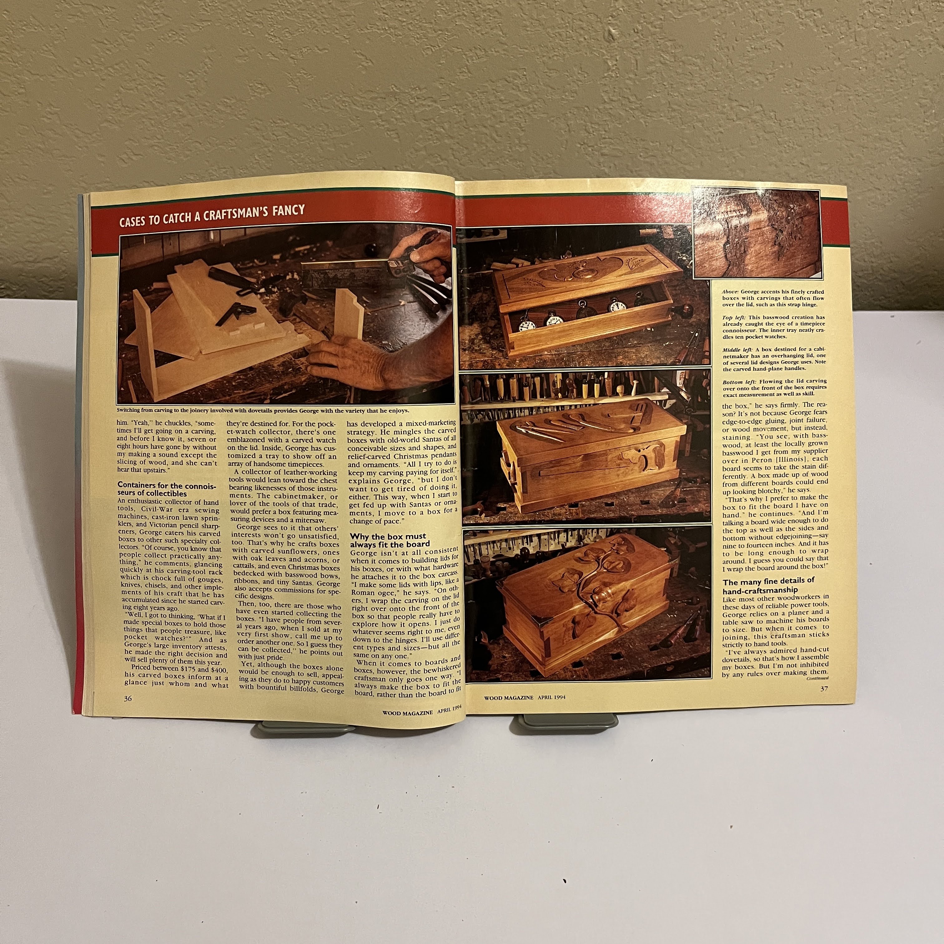 WOOD Magazine April 1994 CD Storage Cabinet Plans — image 4