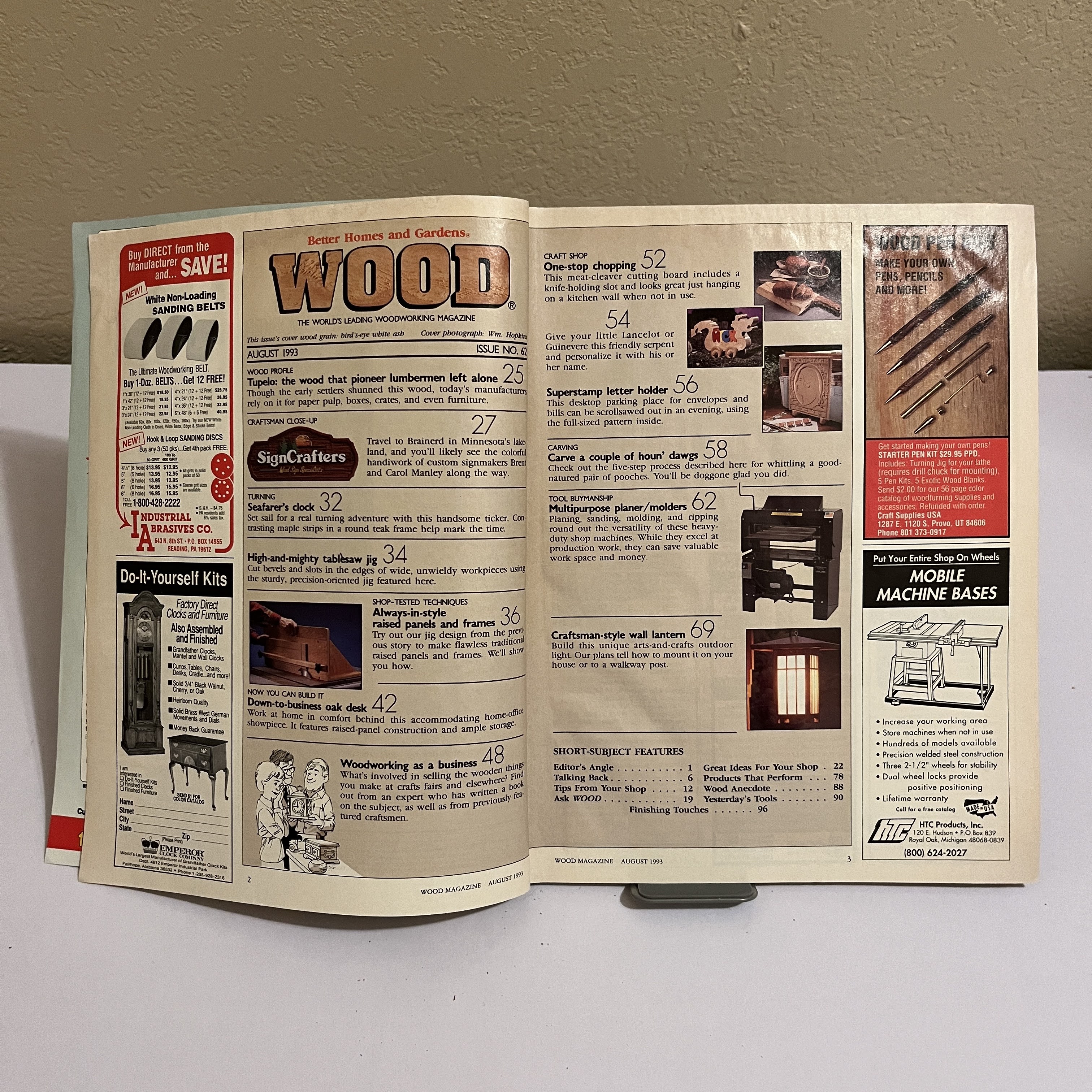 WOOD Magazine August 1993 Paneled Desk Plan — image 2