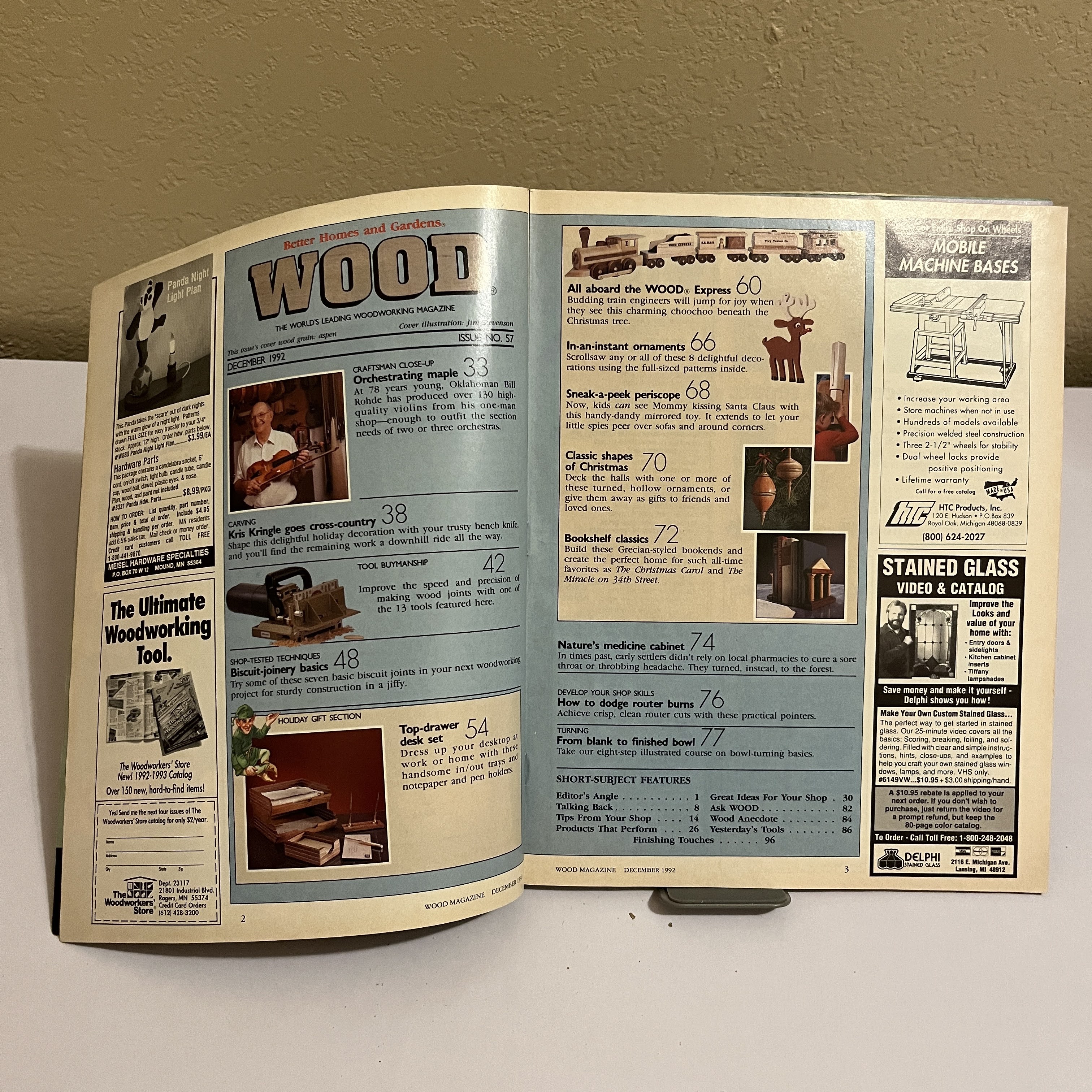 WOOD Magazine Dec 1992 Santa Claus Holiday Projects — image 2