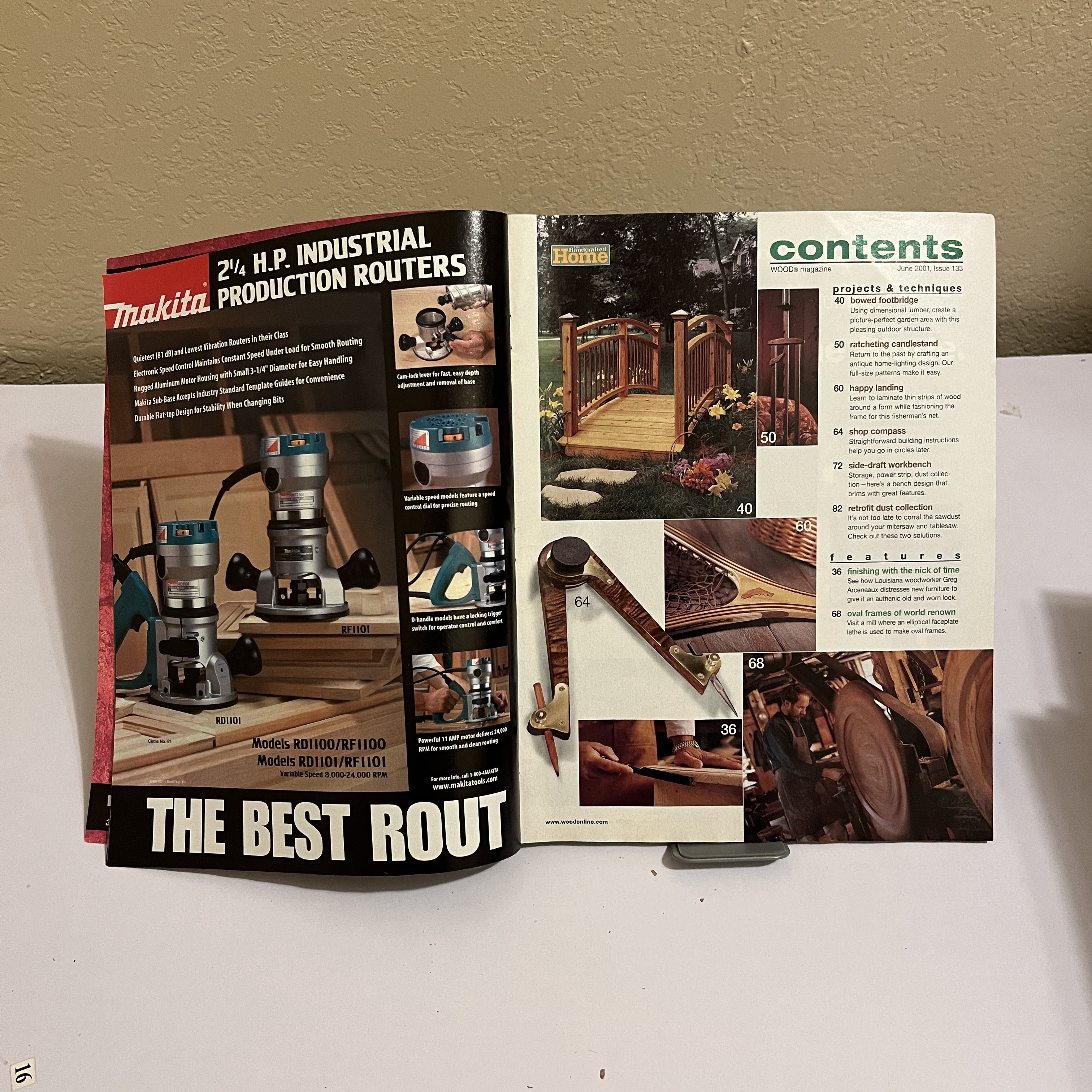 WOOD Magazine June 2001 - Garden Bridge Project — image 2