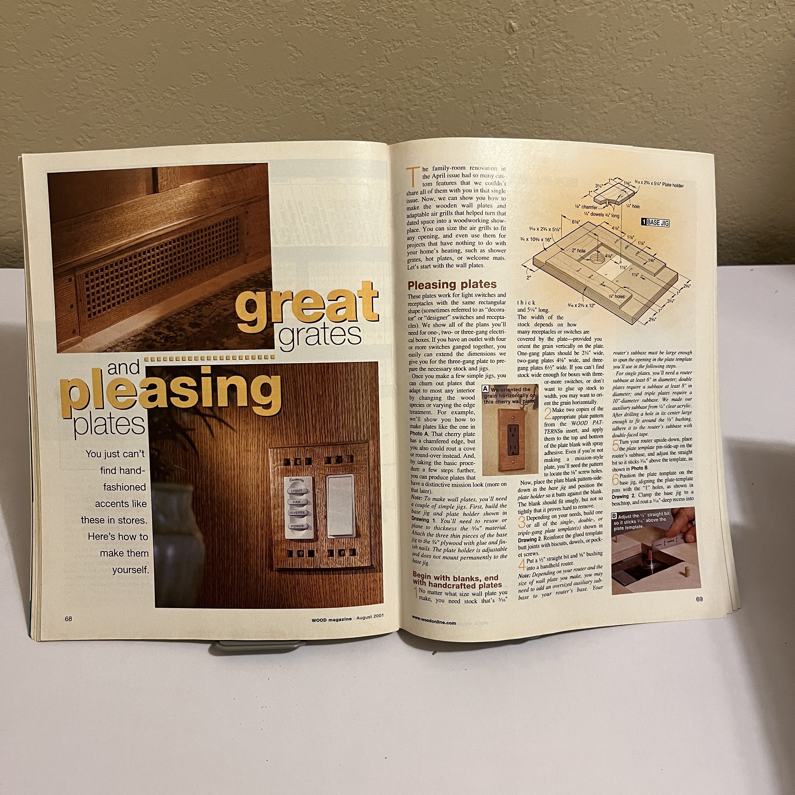 WOOD Magazine Aug 2001 Patio Party Center Project — image 3