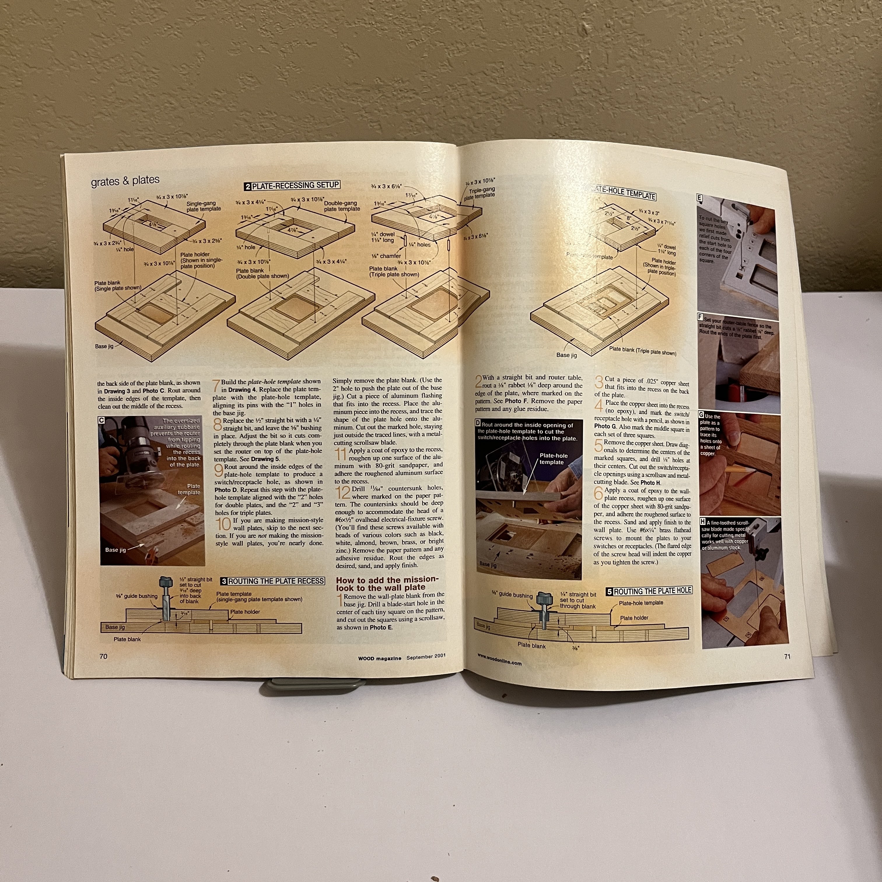 WOOD Magazine Aug 2001 Patio Party Center Project — image 4