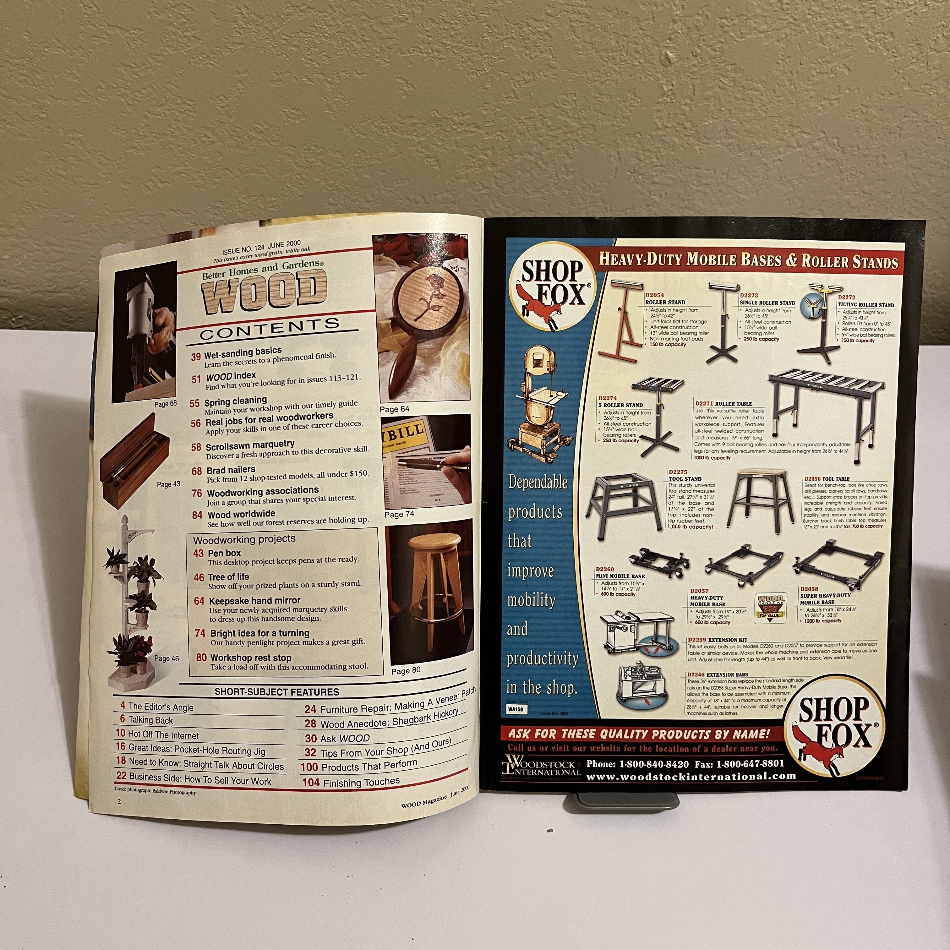 WOOD Magazine June 2000 Brad Nailers Cover — image 2