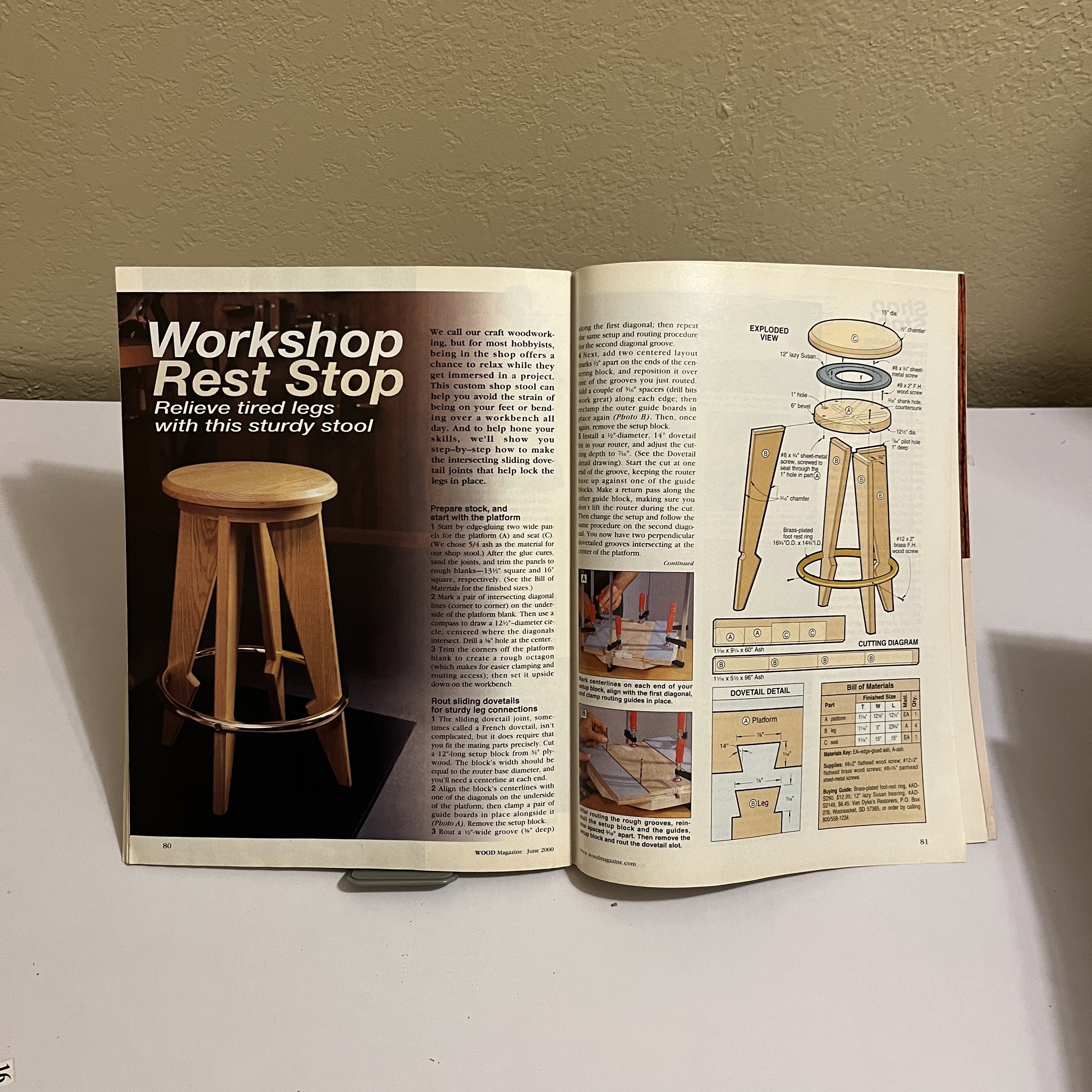 WOOD Magazine June 2000 Brad Nailers Cover — image 3