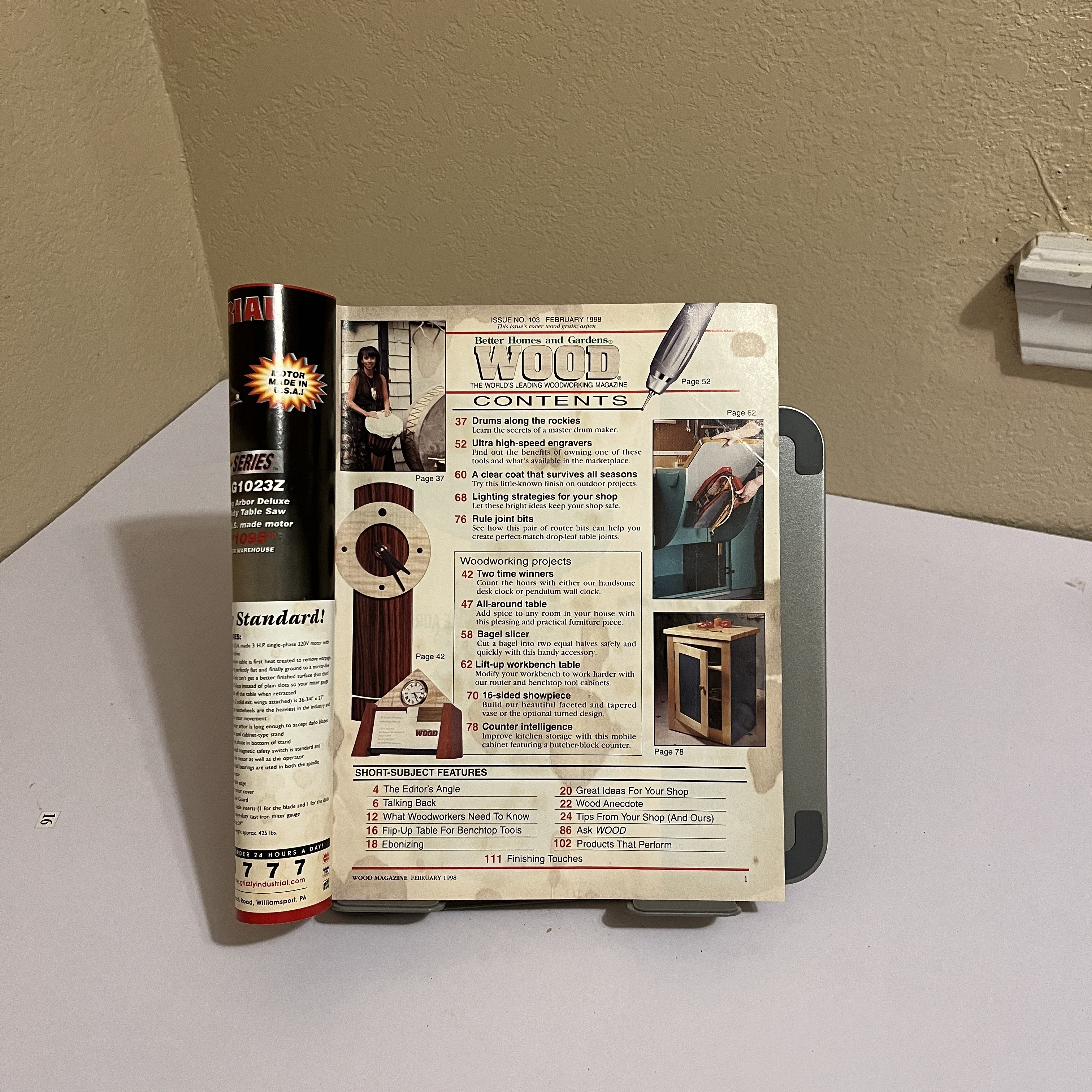 WOOD Magazine Feb 1998 Workbench Built-Ins — image 2