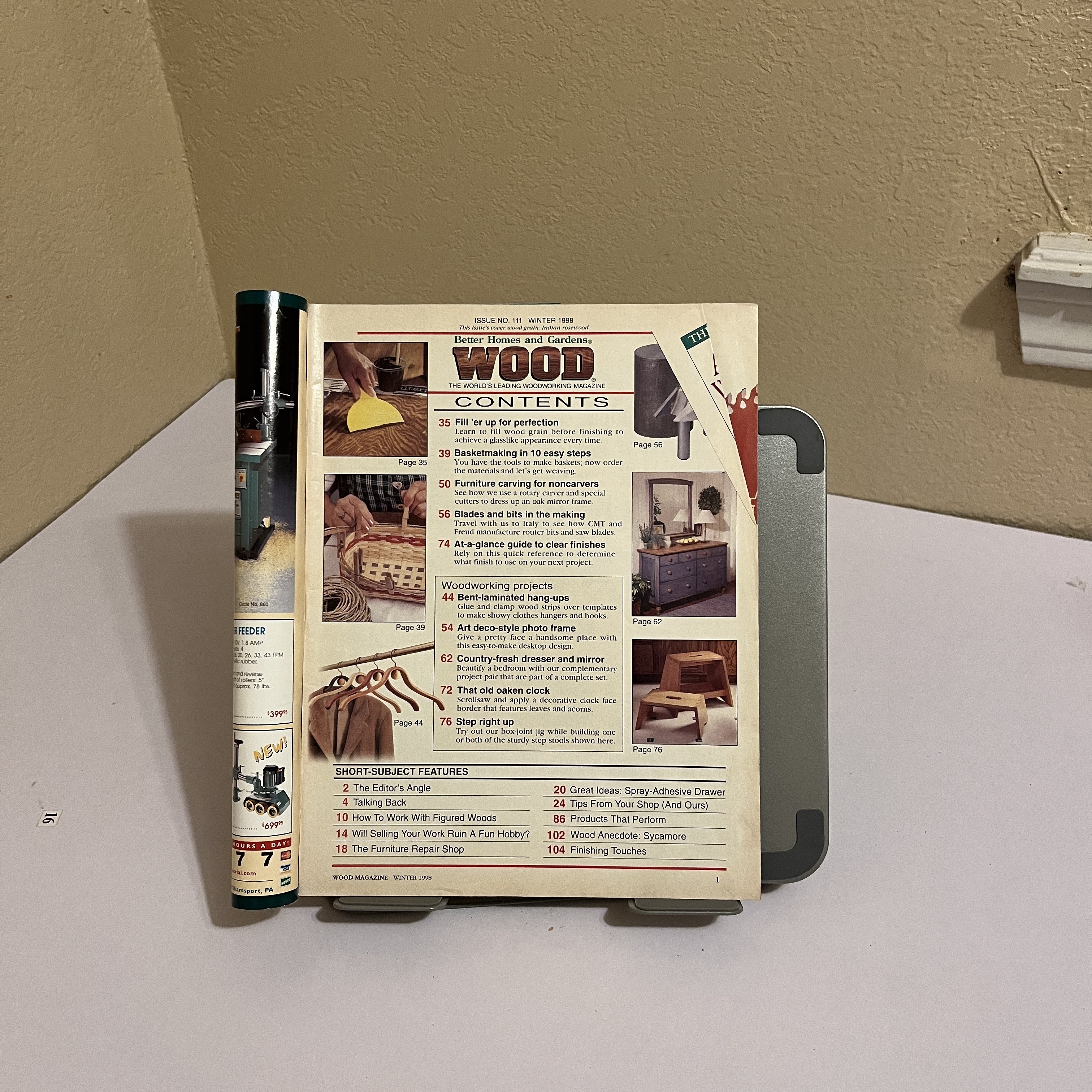 WOOD Magazine Winter 1998, Country Dresser & Mirror Plan — image 2