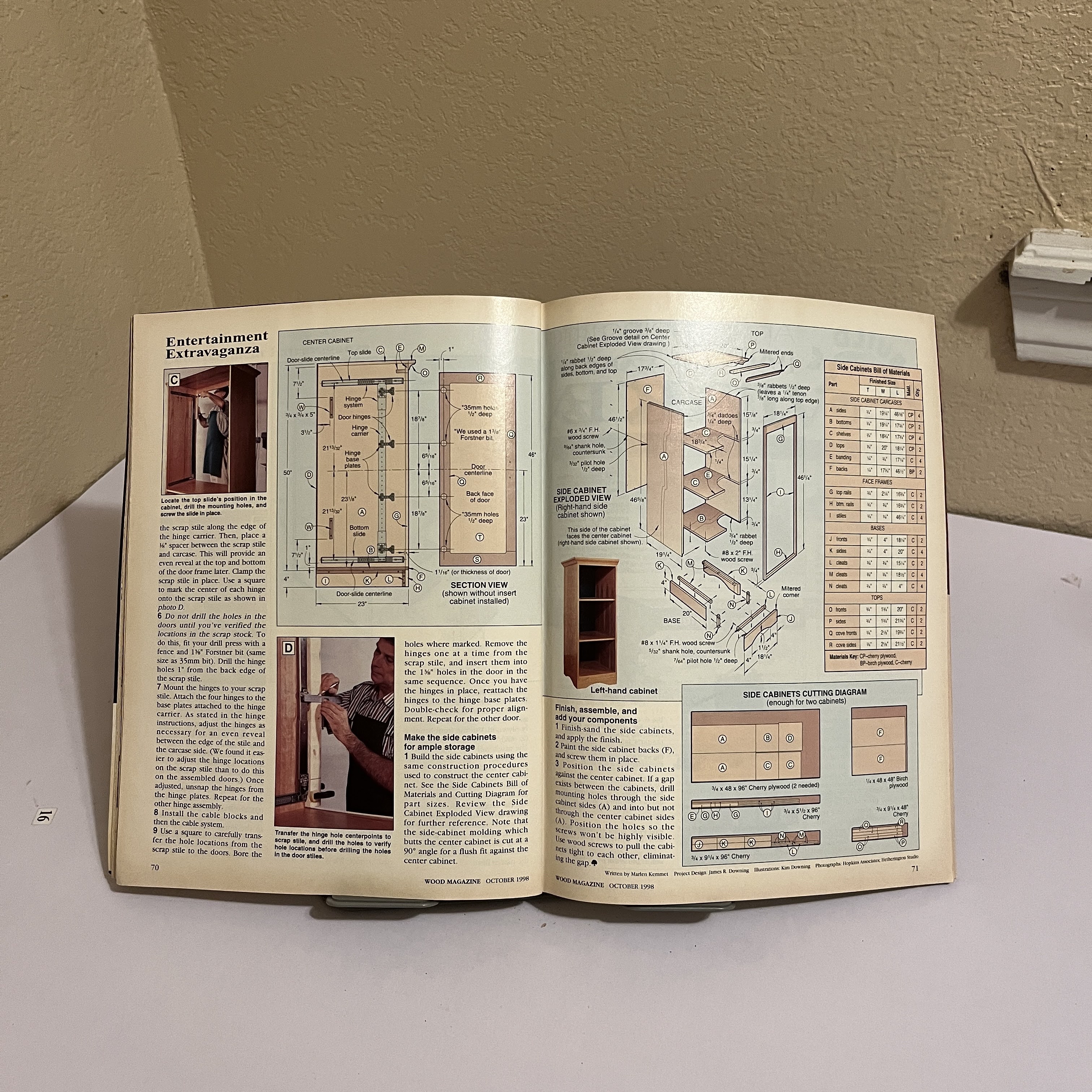 WOOD Magazine Craftsman Entertainment Center Oct 1998 — image 4