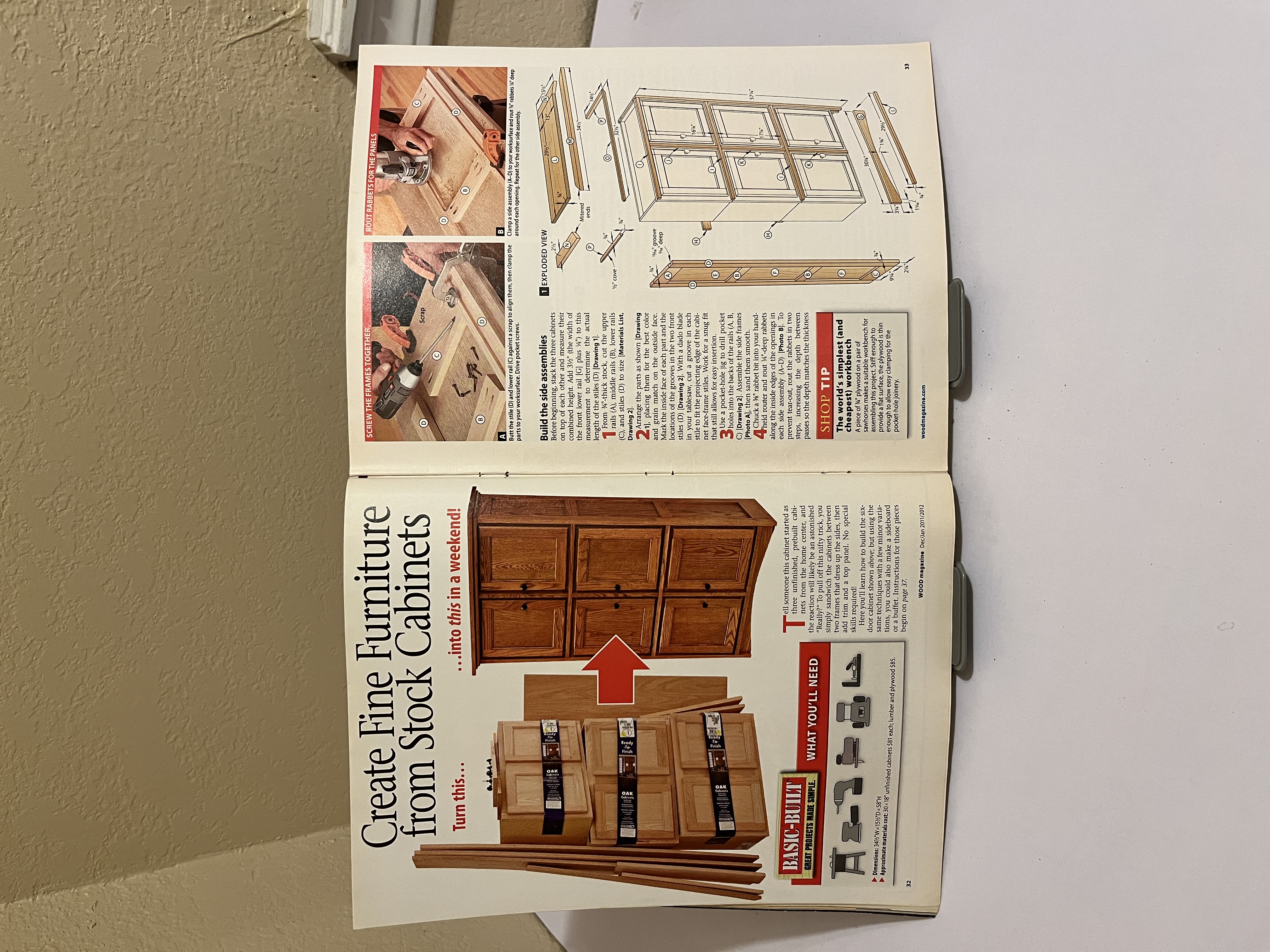 WOOD Magazine Cabinet Furniture Projects Dec/Jan 2012 — image 2